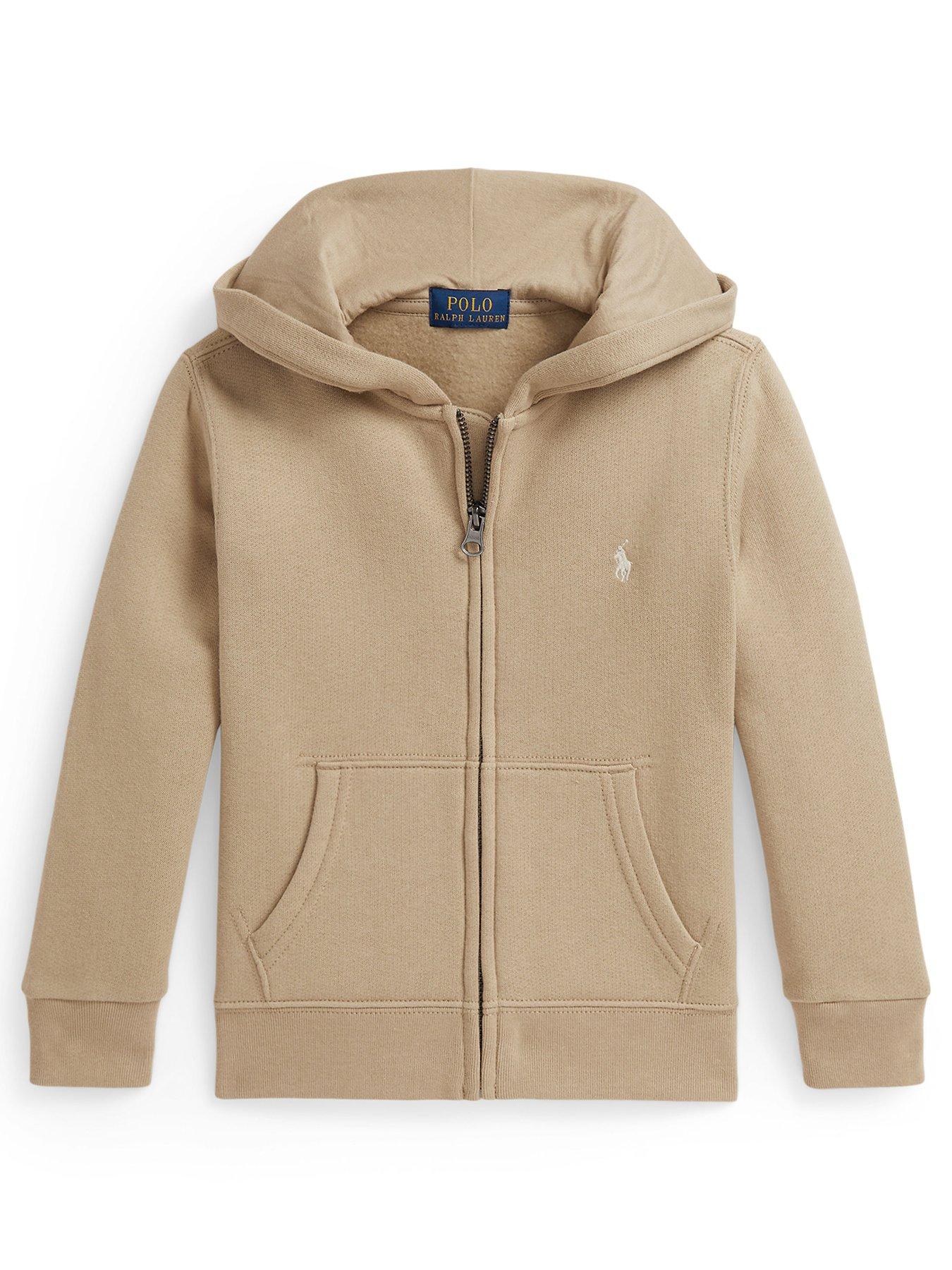 Polo Ralph Lauren Younger Boys Zip Up Hoodie - Beige