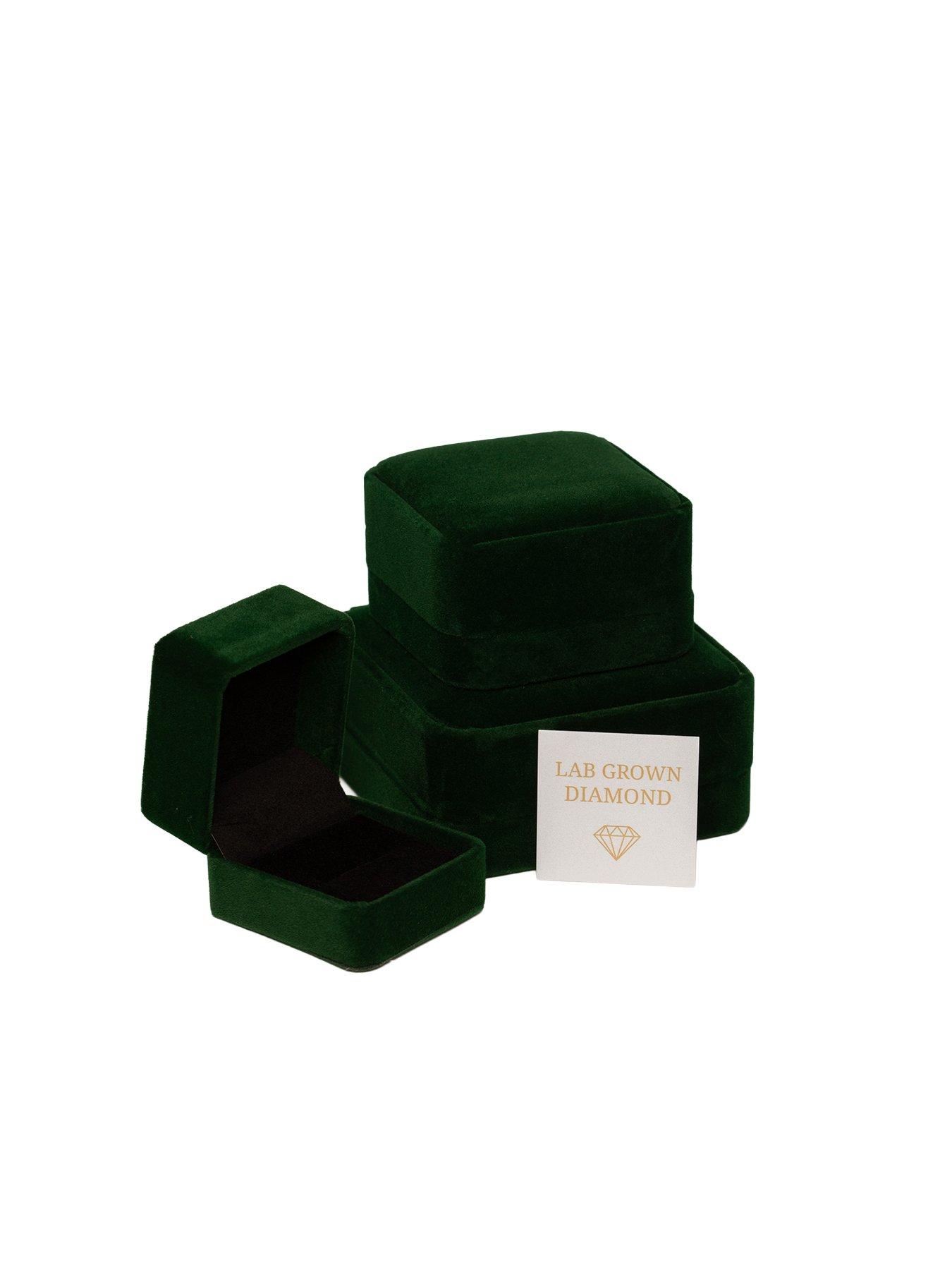 Image 4 of 5 of The Love Collection Womens Flower Drop Lab Grown Diamond Huggie Hoop Earrings - Multi