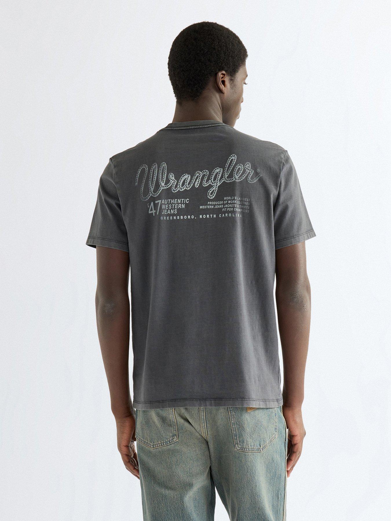 Image 2 of 5 of Wrangler Wrangler Back Graphic T-shirt - Black