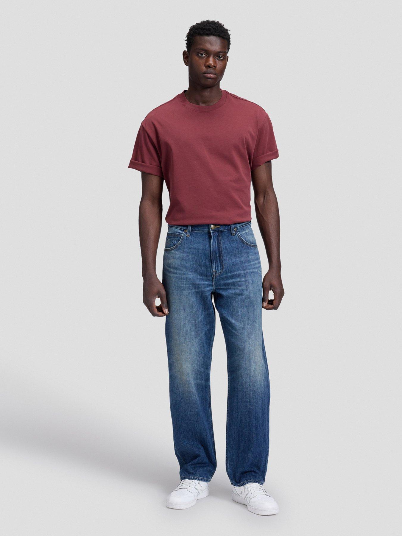 Image 1 of 4 of Lee Asher Loose Straight Jeans - Dark Blue