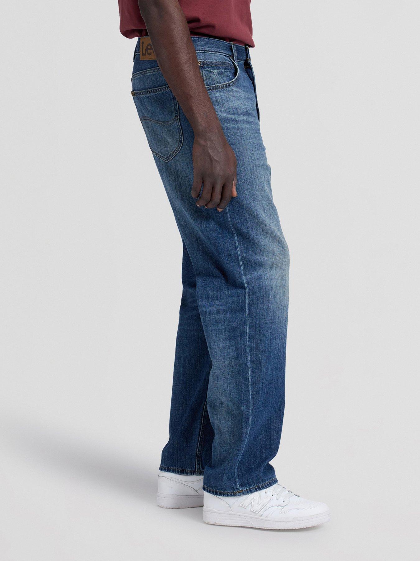 Image 3 of 4 of Lee Asher Loose Straight Jeans - Dark Blue