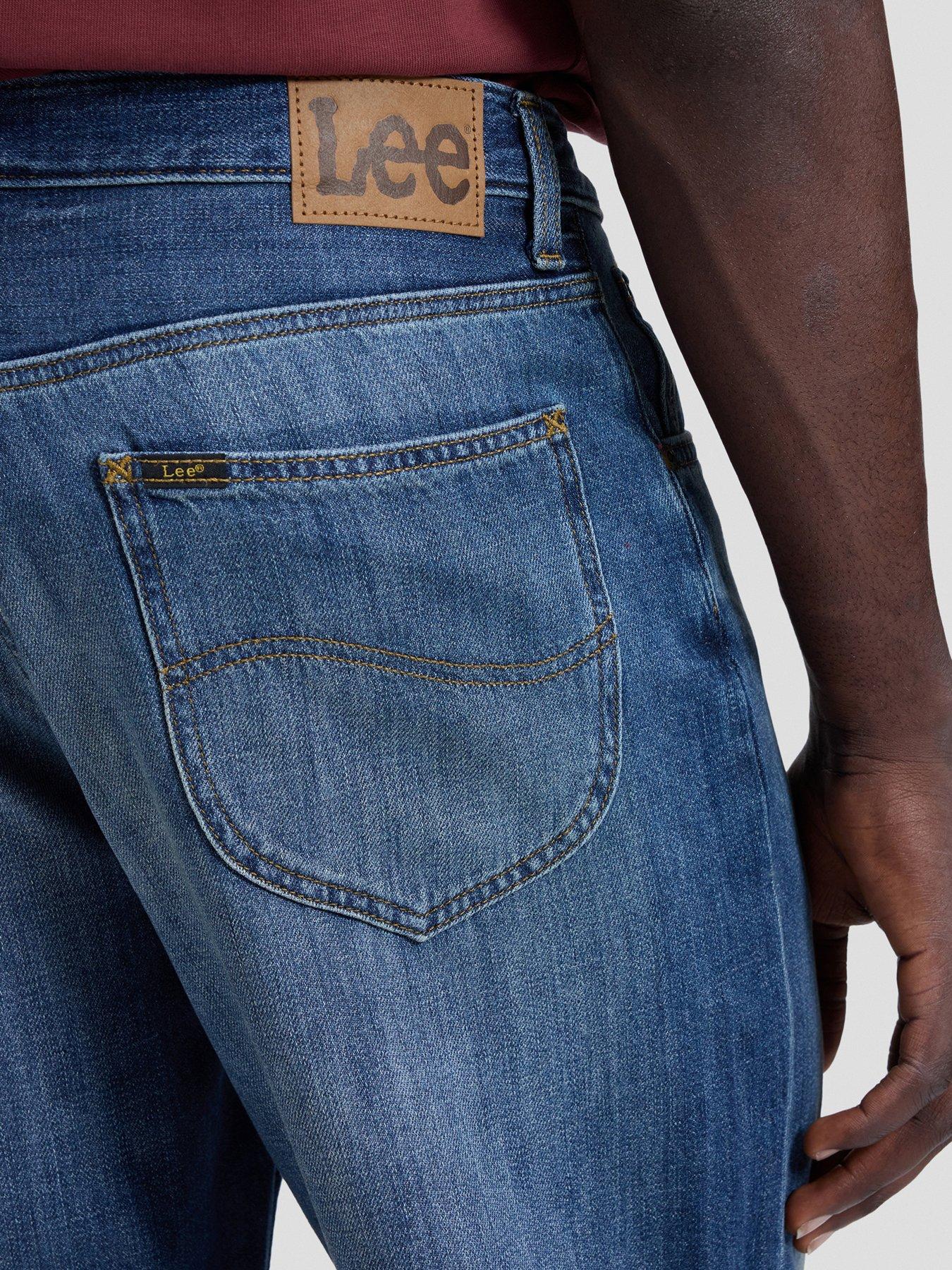 Image 4 of 4 of Lee Asher Loose Straight Jeans - Dark Blue