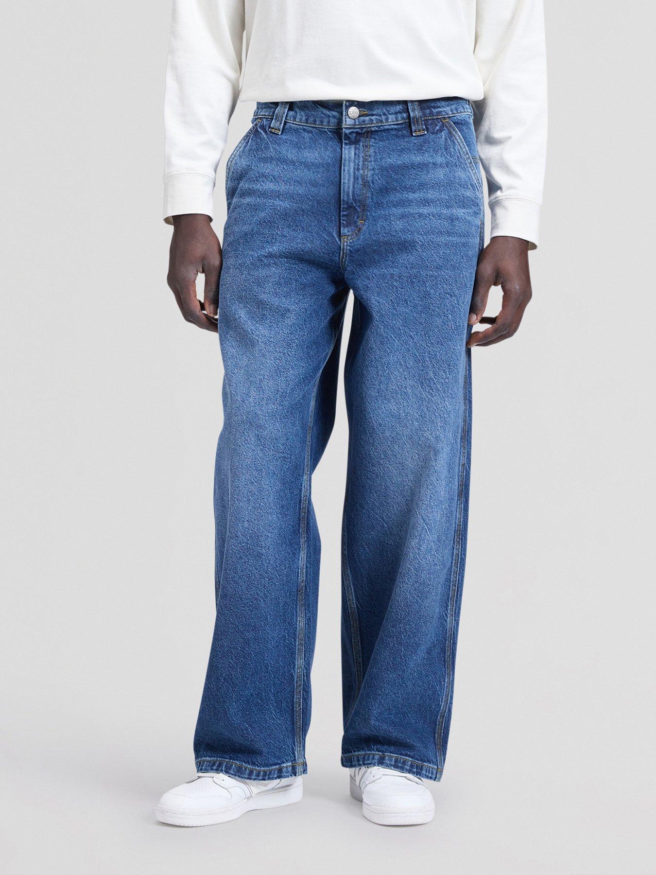 Image 1 of 5 of Lee Workwear Carpenter Baggy Jeans - Dark Blue