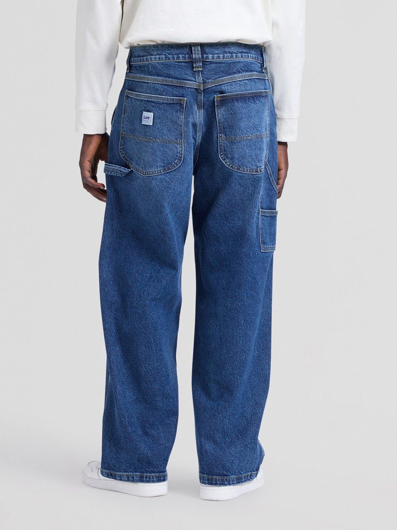 Image 2 of 5 of Lee Workwear Carpenter Baggy Jeans - Dark Blue