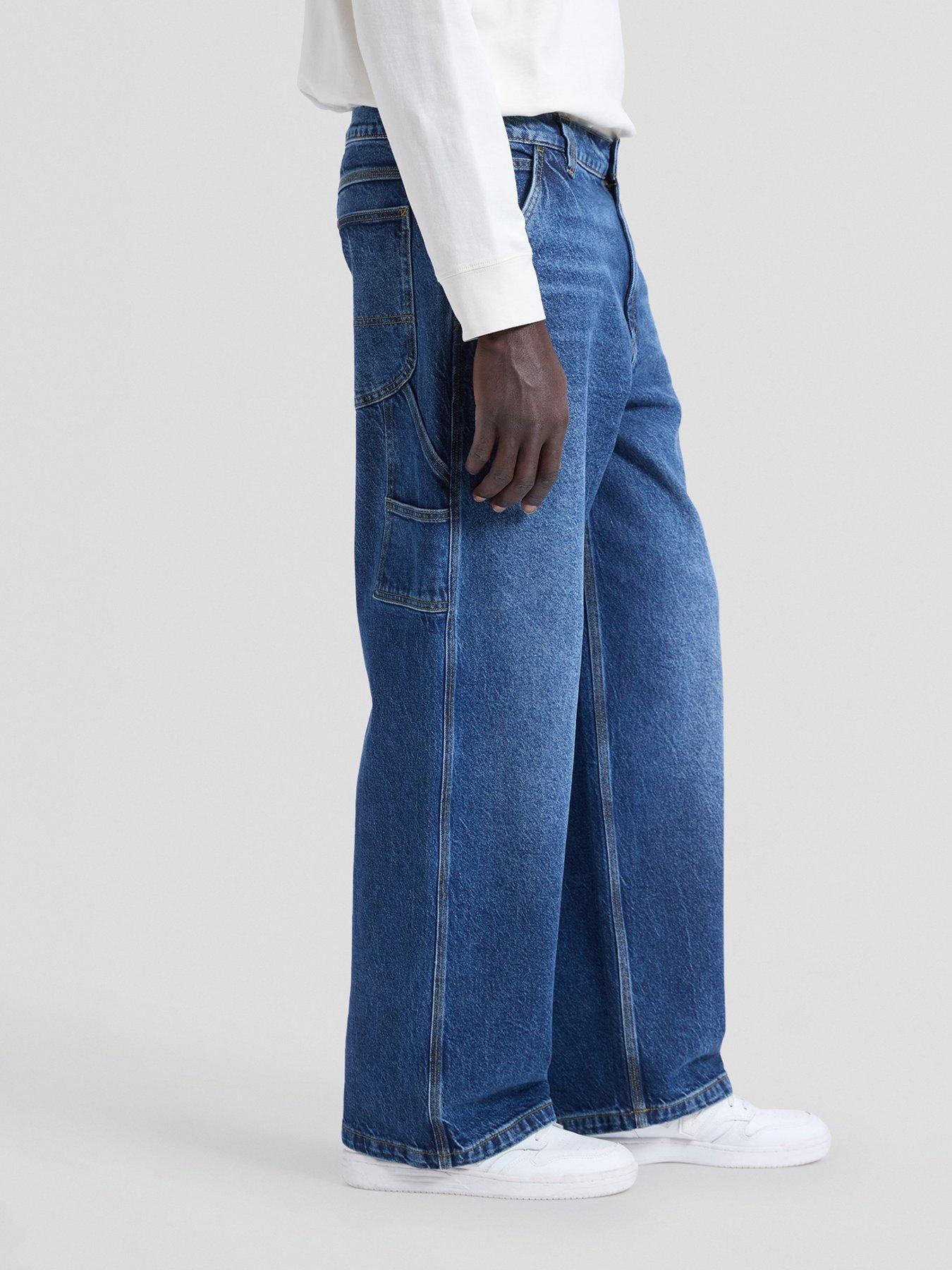Image 4 of 5 of Lee Workwear Carpenter Baggy Jeans - Dark Blue