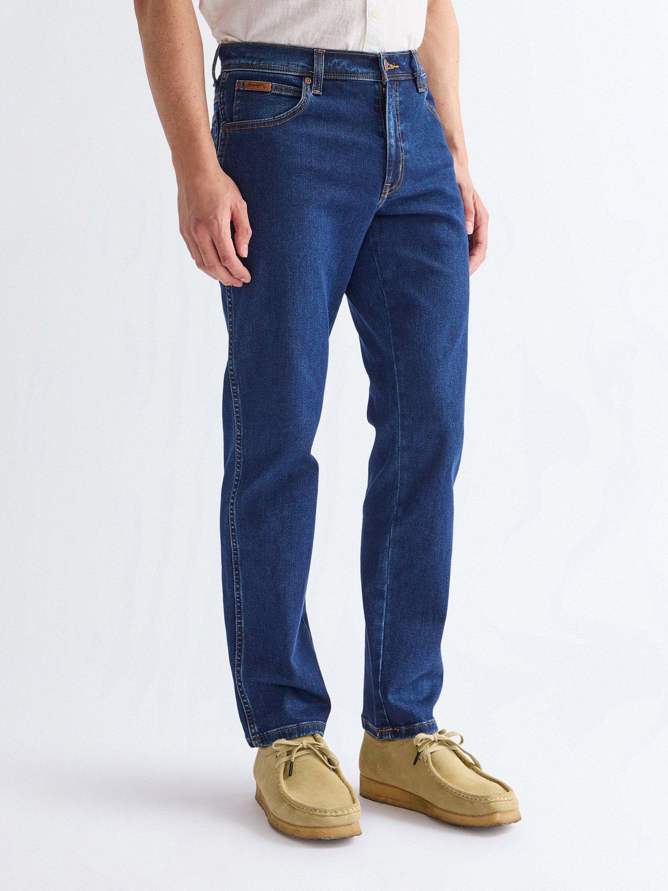 Wrangler Men's Darkstone Blue Texas Contrast Jeans - Image 3