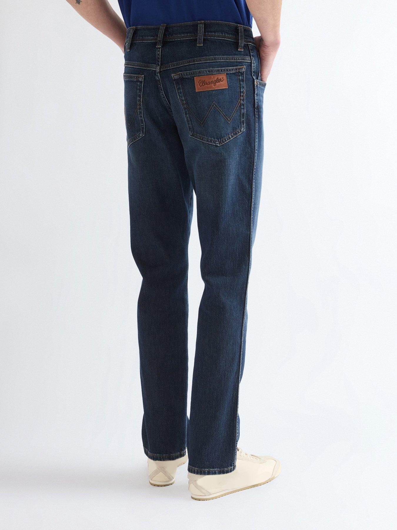 Image 2 of 5 of Wrangler Texas Authentic Slim Jeans - Dark Blue