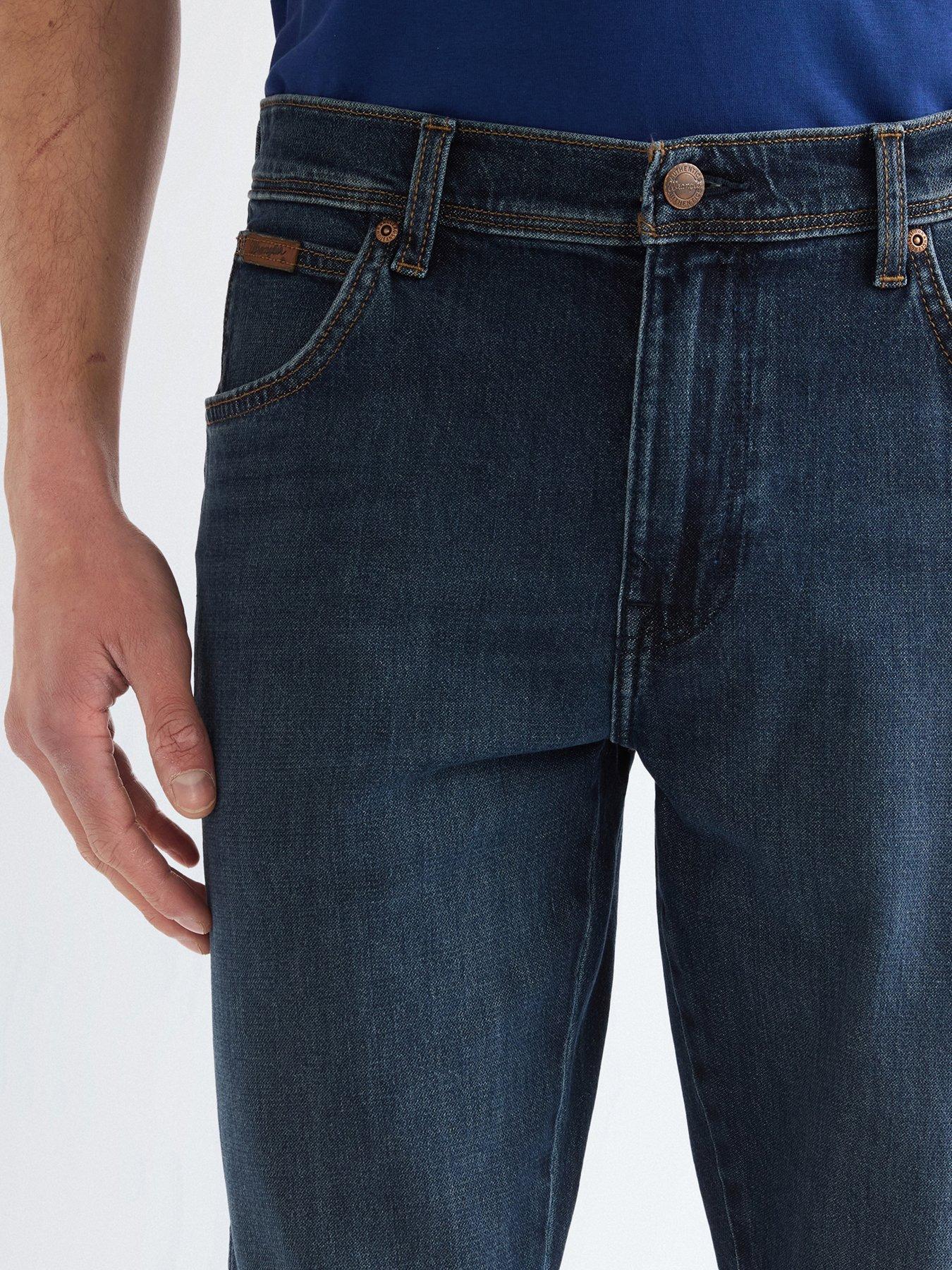 Image 4 of 5 of Wrangler Texas Authentic Slim Jeans - Dark Blue