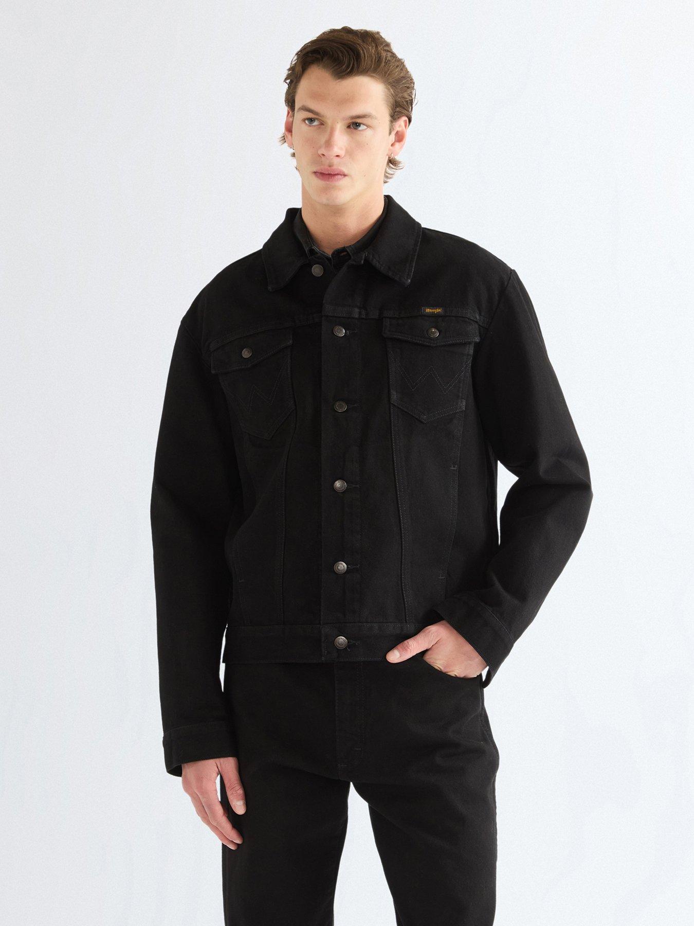 Wrangler Men's Noir Denim Jacket Cowboy - Image 2