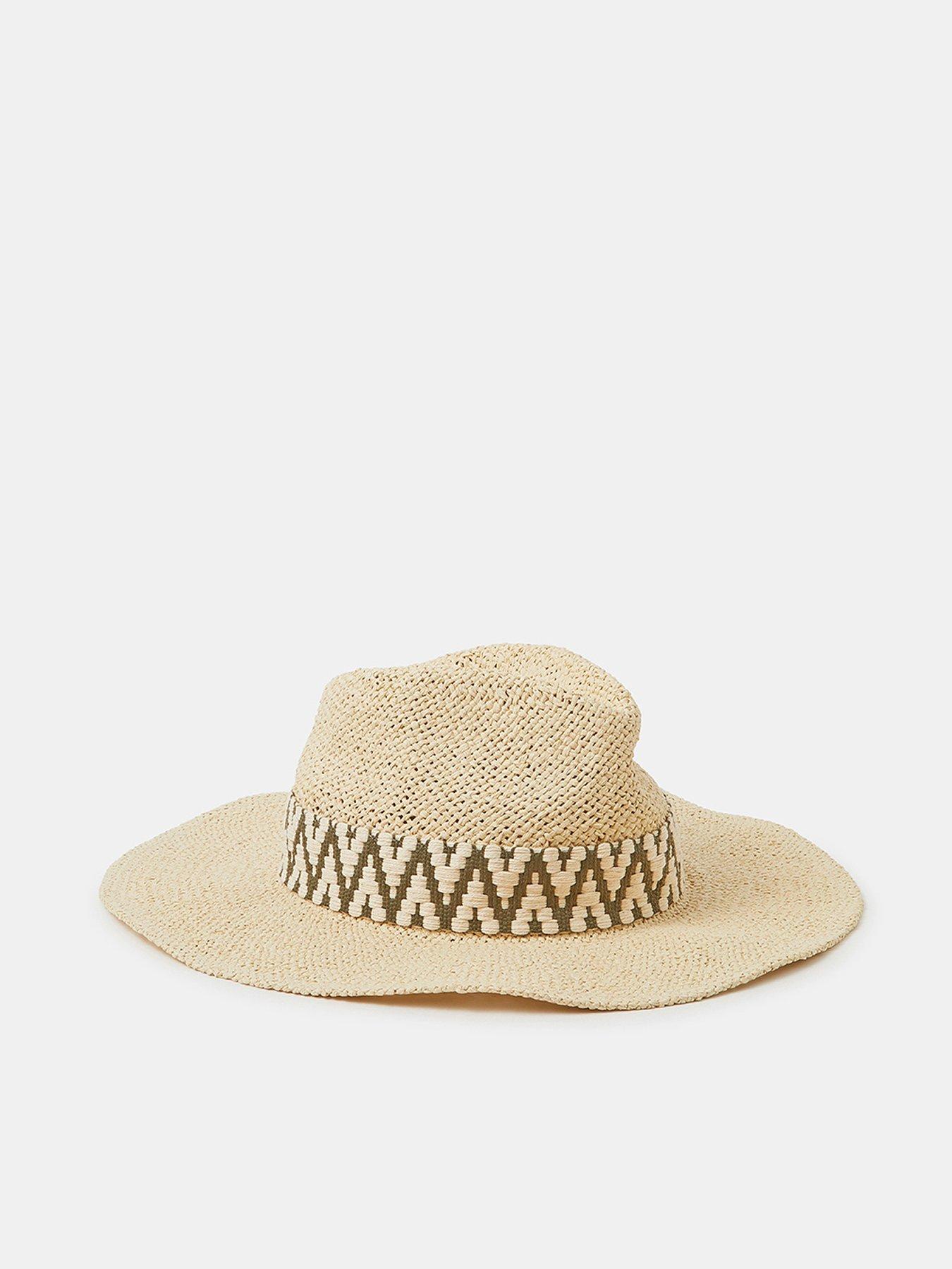 Monsoon Chevron Trim Fedora - Cream