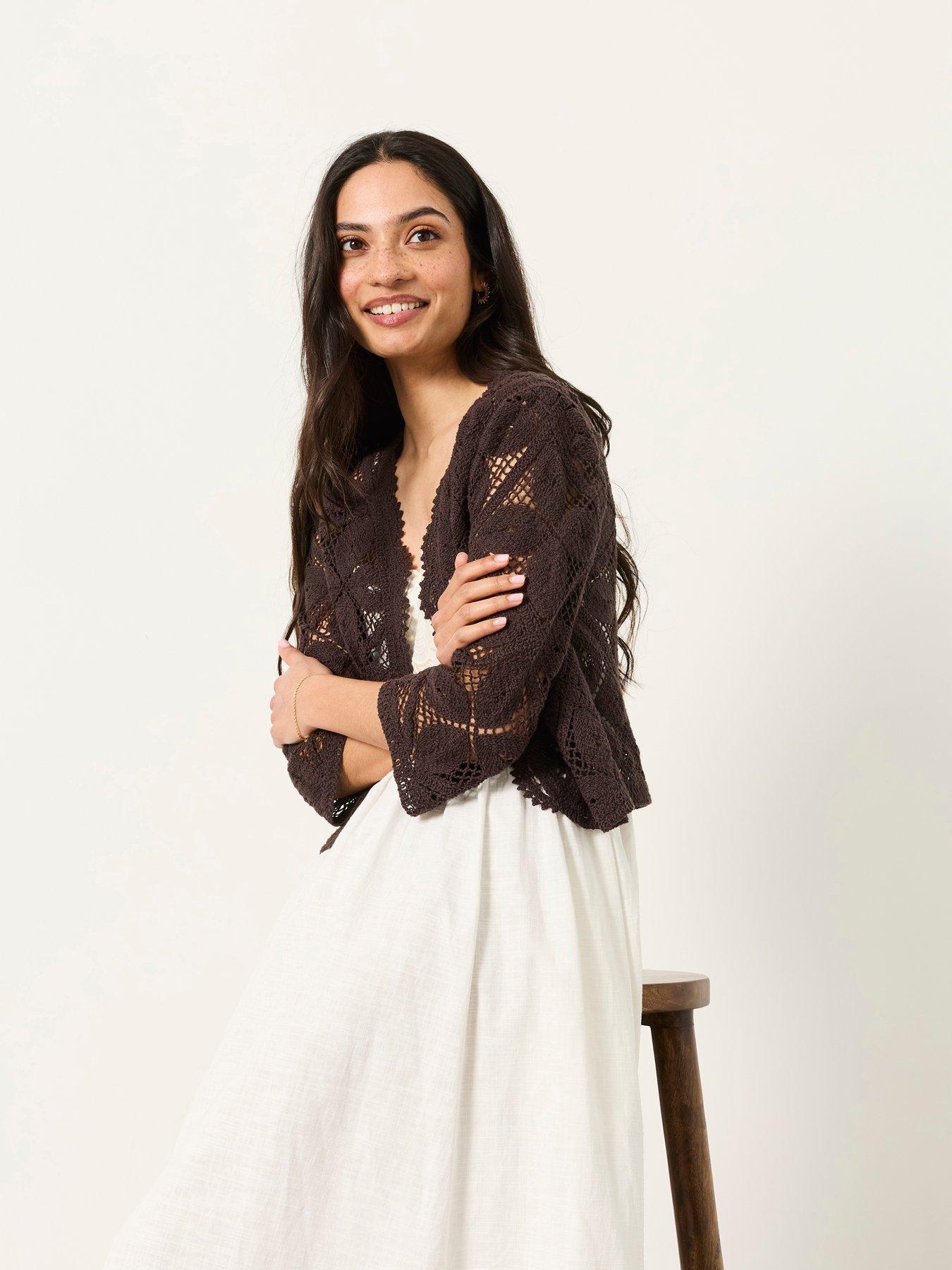 FatFace Carrie Crochet Cardi