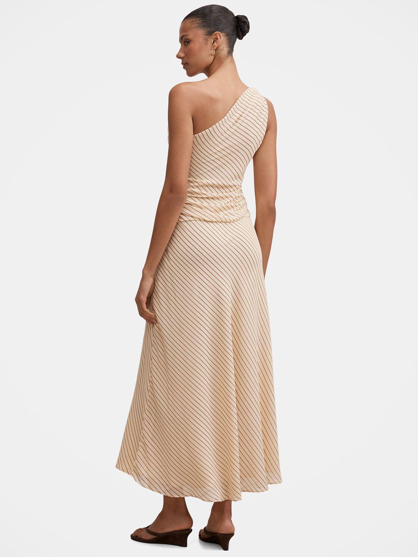 Image 2 of 4 of Forever New Maisie One Shoulder Midi Dress - Multi