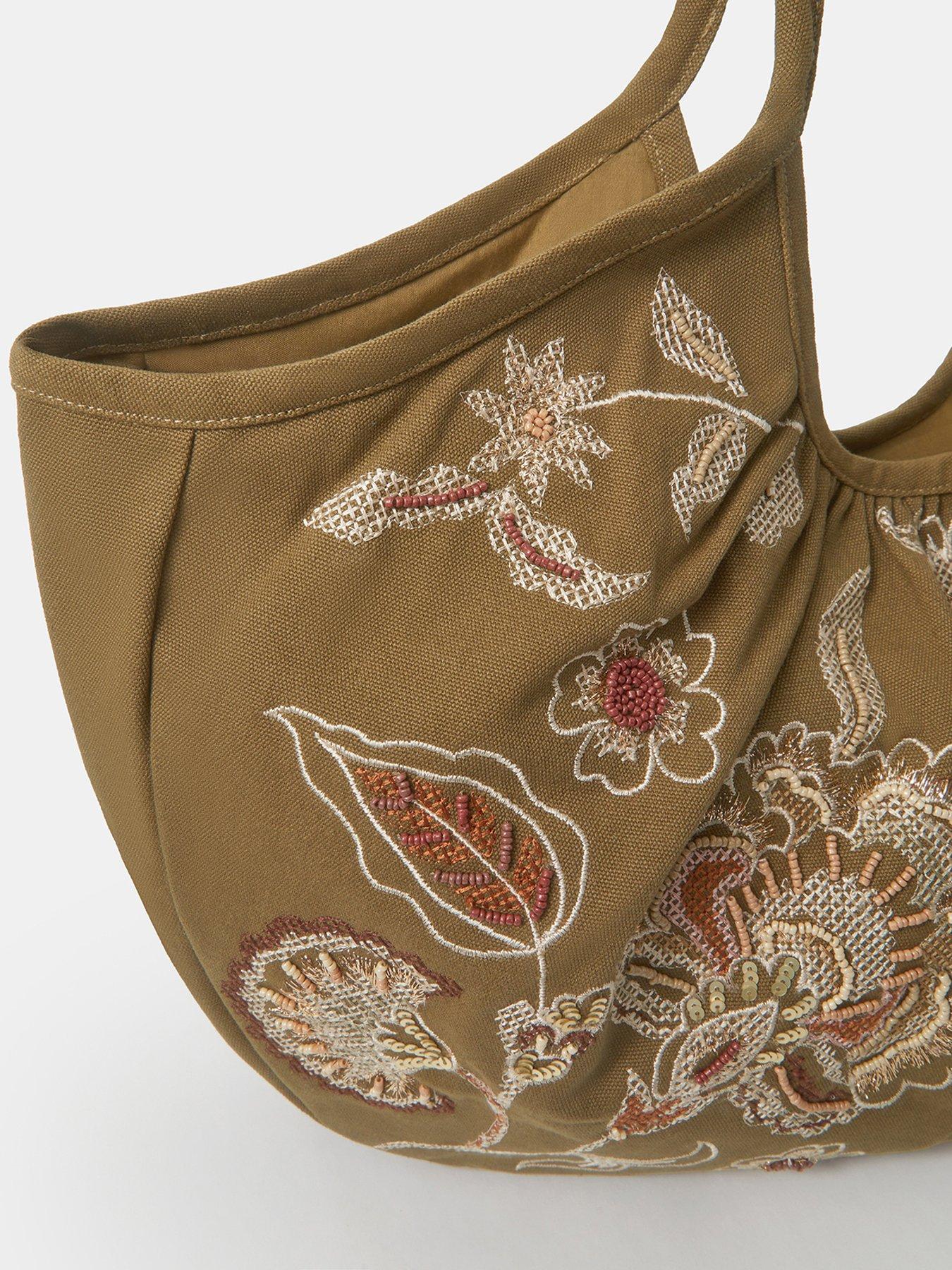 Image 4 of 5 of Accessorize EMBROIDERED FLOWER SHOULD