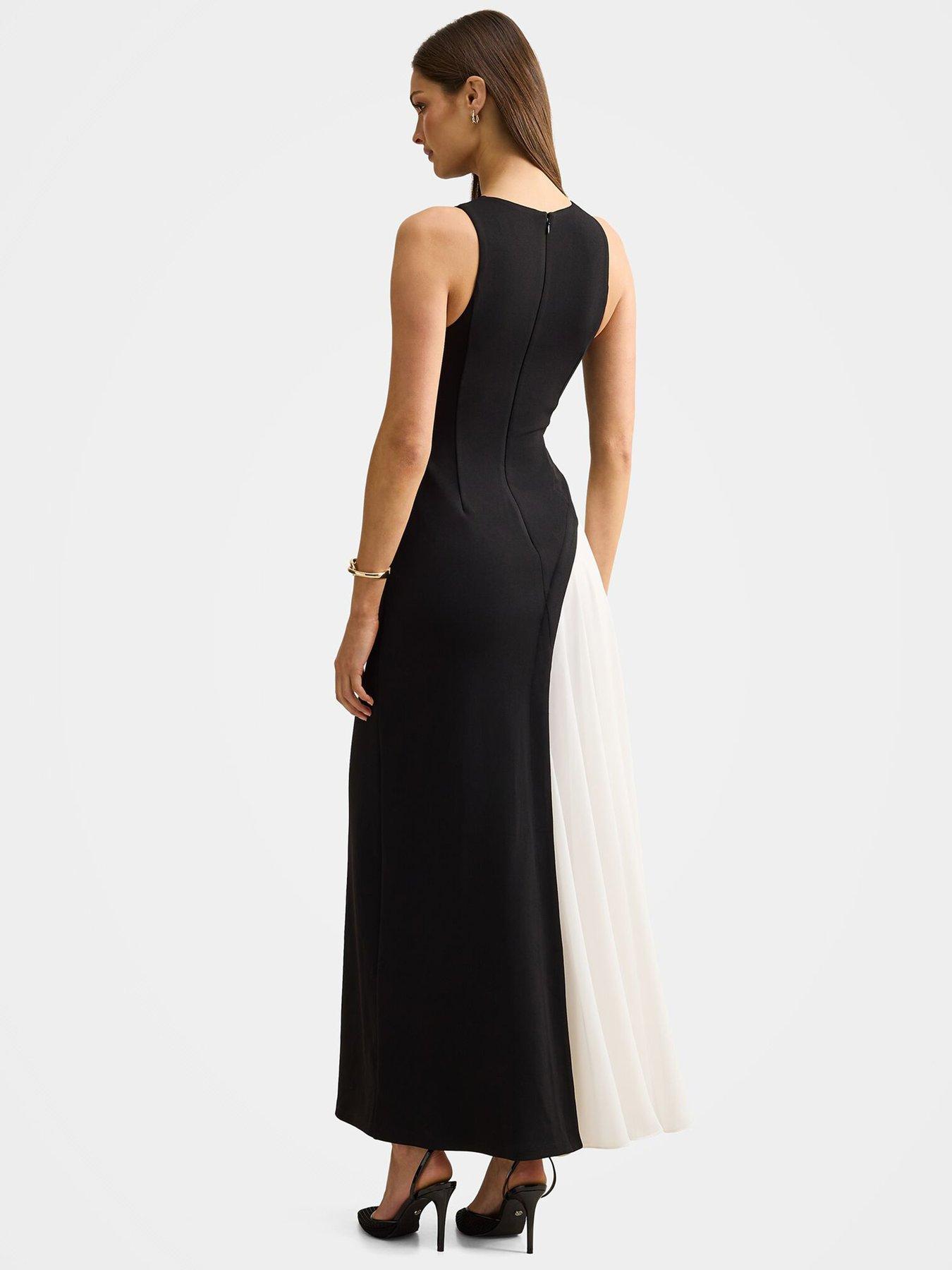 Image 5 of 7 of Forever New Candace Contrast Panel Sleeveless Maxi Dress - Multi