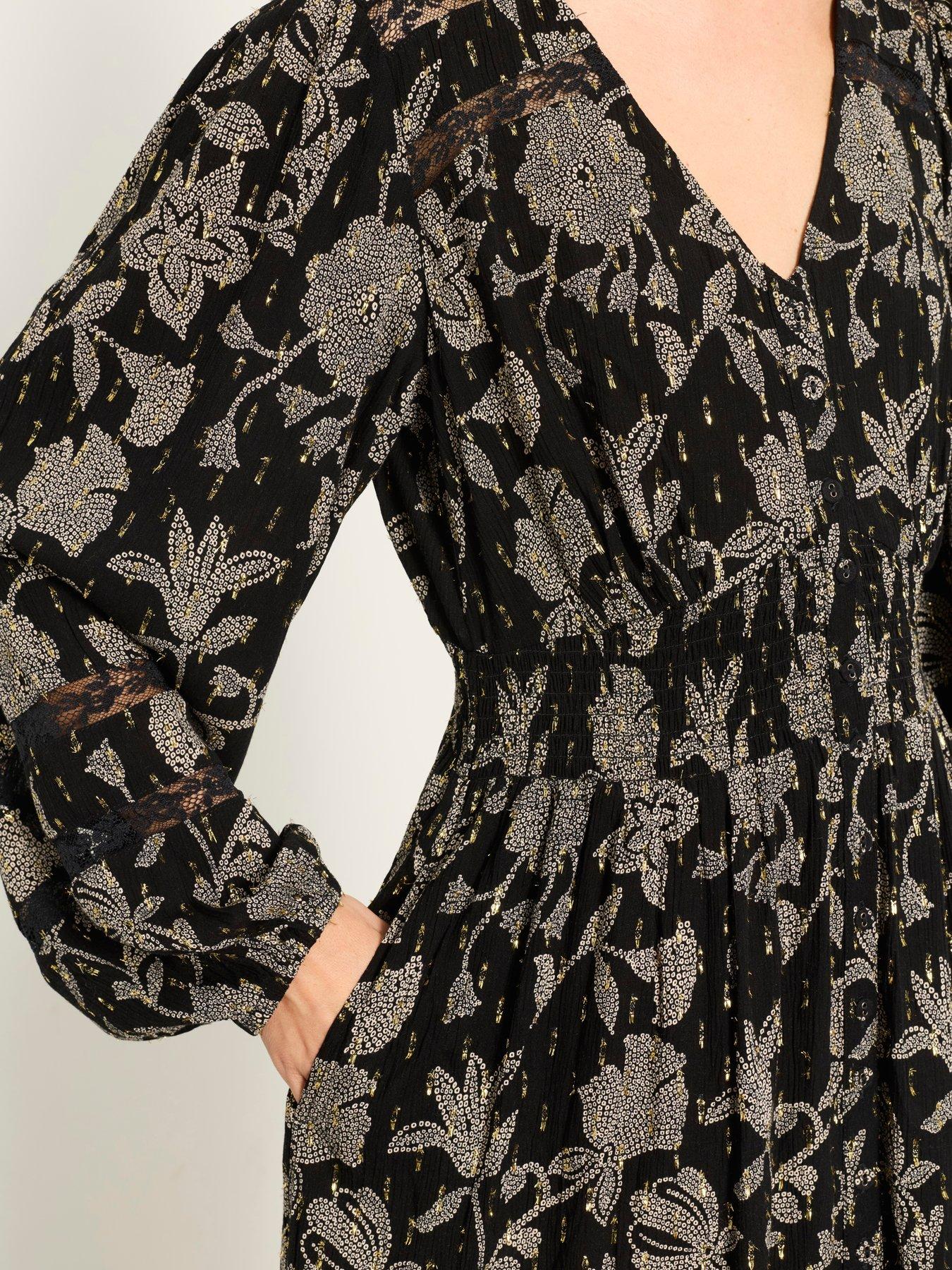 Image 4 of 5 of FatFace Eden Floral Dot Maxi