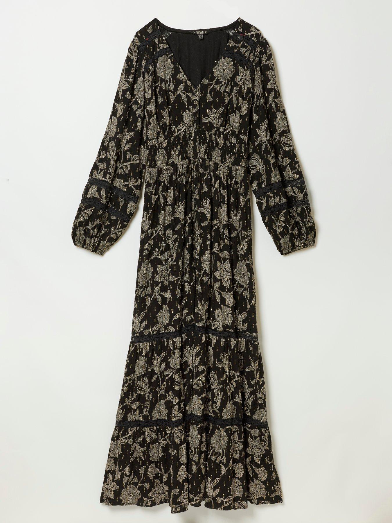 Image 5 of 5 of FatFace Eden Floral Dot Maxi