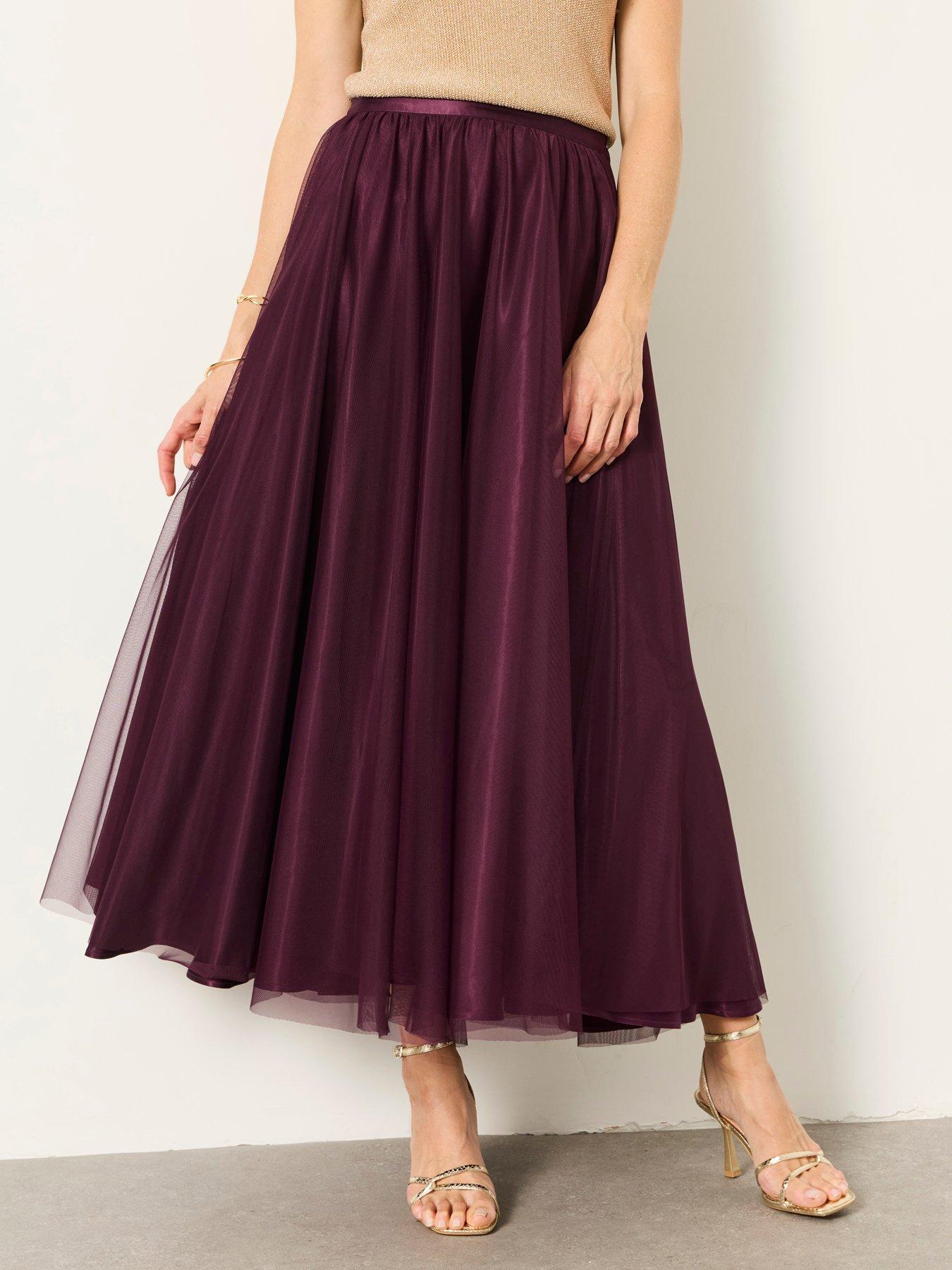 Image 4 of 6 of FatFace Violet Prom Skirt