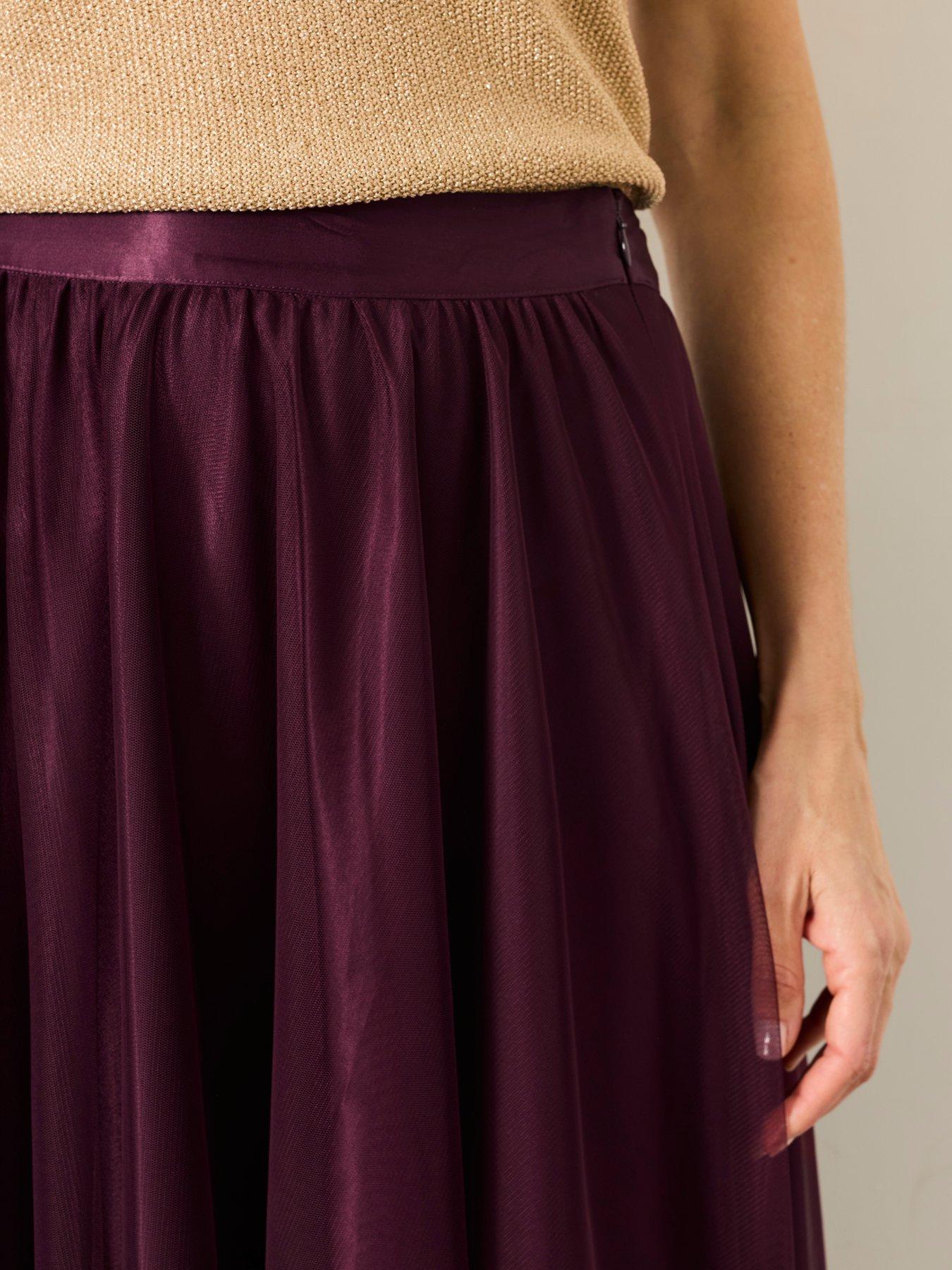 Image 5 of 6 of FatFace Violet Prom Skirt