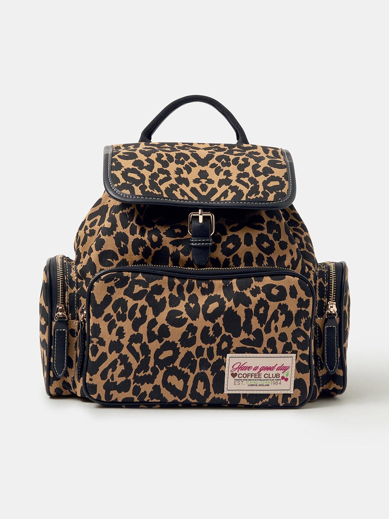 Monsoon Animal Print Backpack - Brown