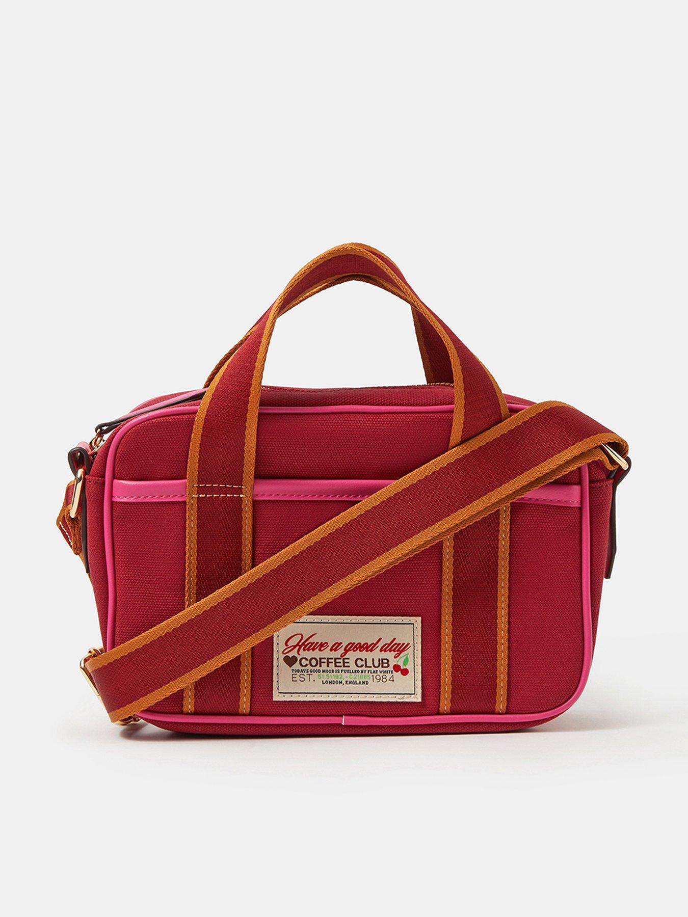 Image 1 of 5 of Accessorize Canvas Top Handle Crossbody Bag