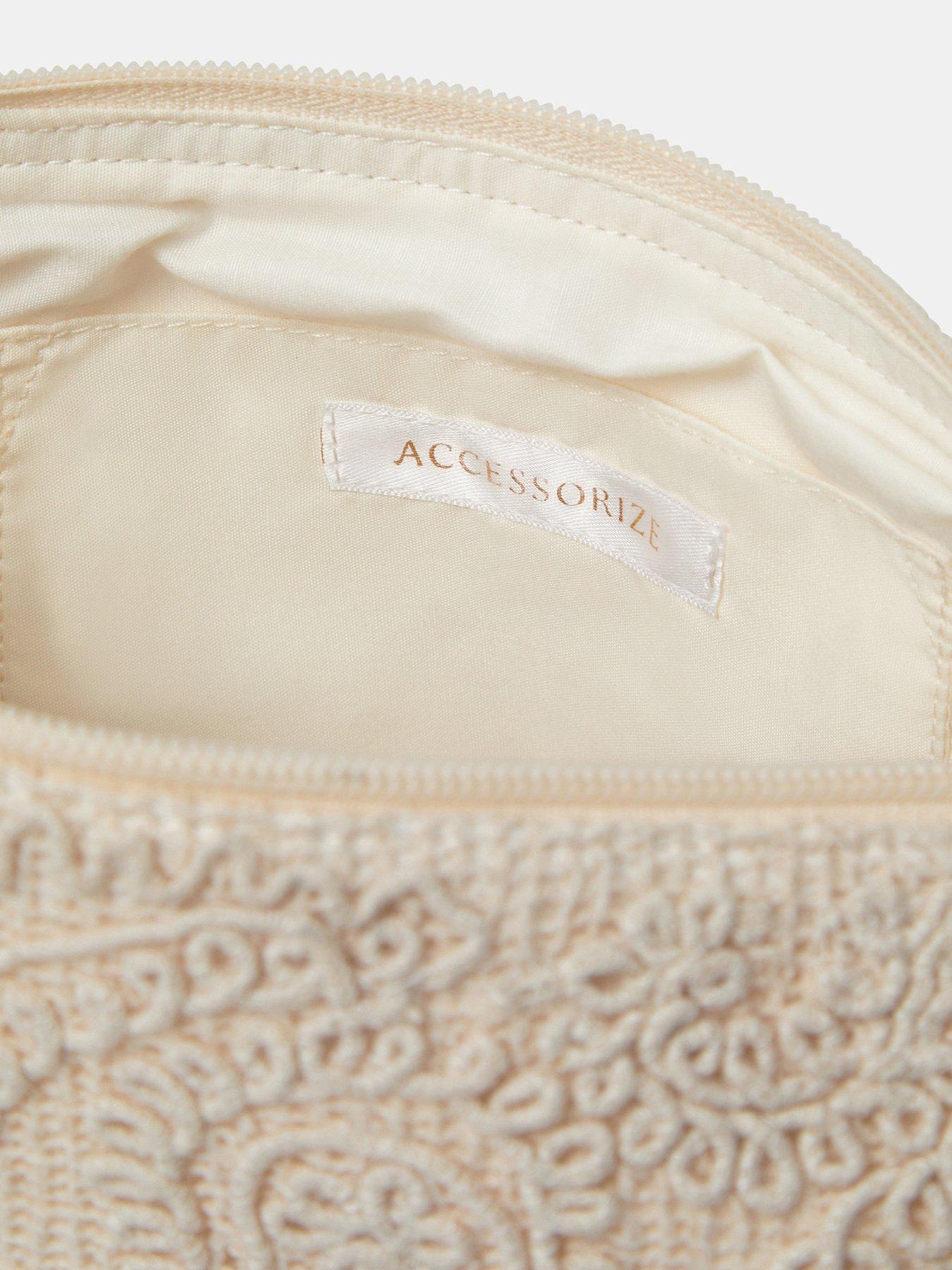Image 4 of 4 of Accessorize Crochet Beach Crossbody Bag - Cream
