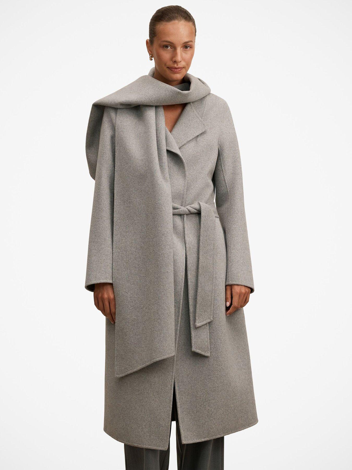Forever New Emily Felled Scarf Coat