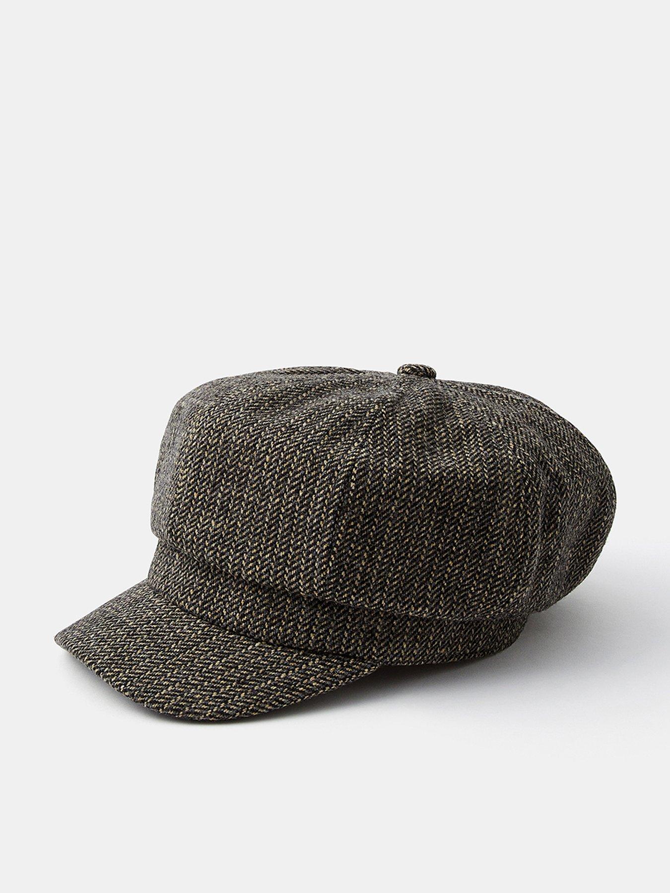 Image 1 of 4 of Accessorize Bakerboy Cap - Grey
