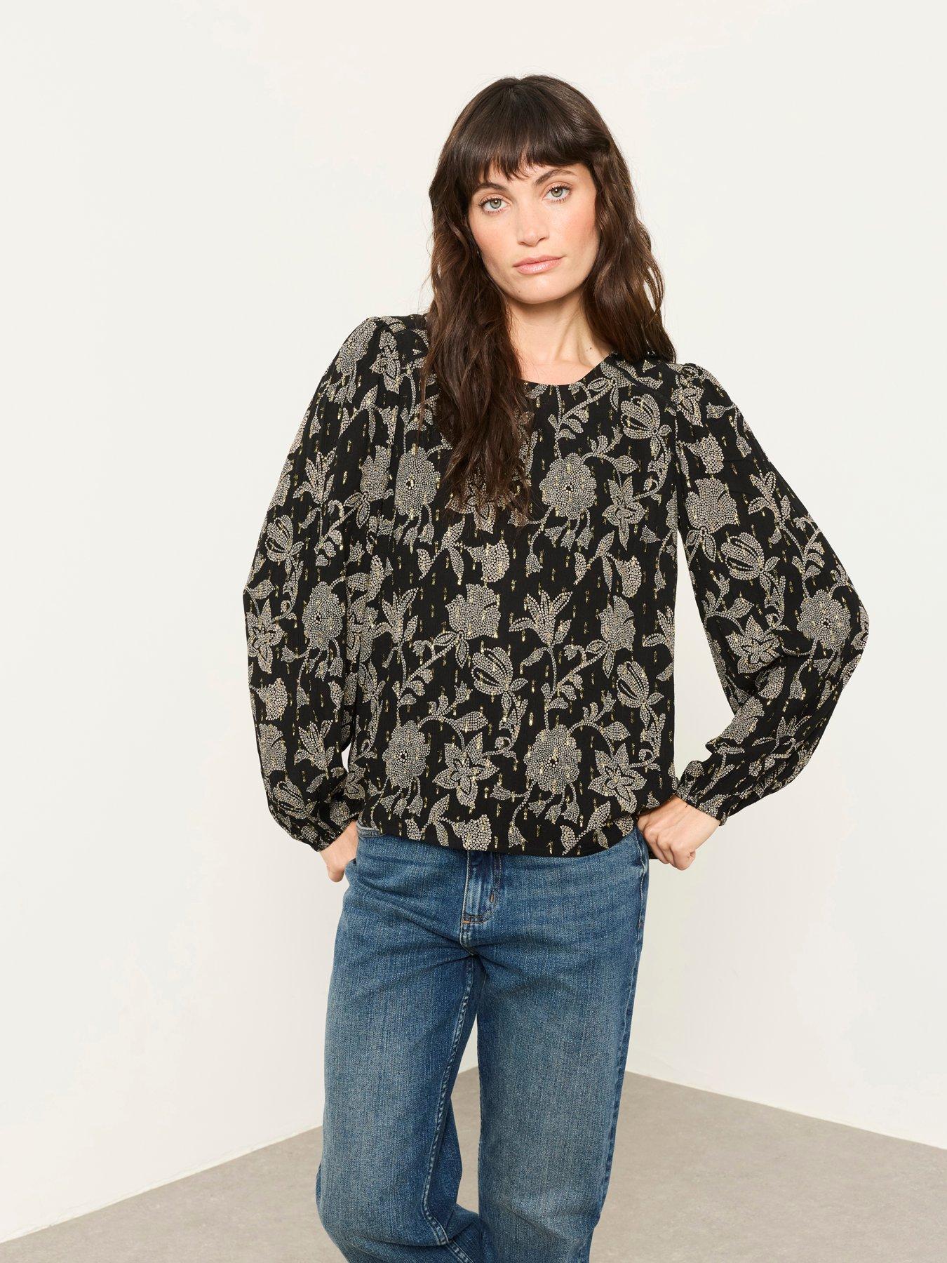 Image 1 of 6 of FatFace Sofia Floral Blouse