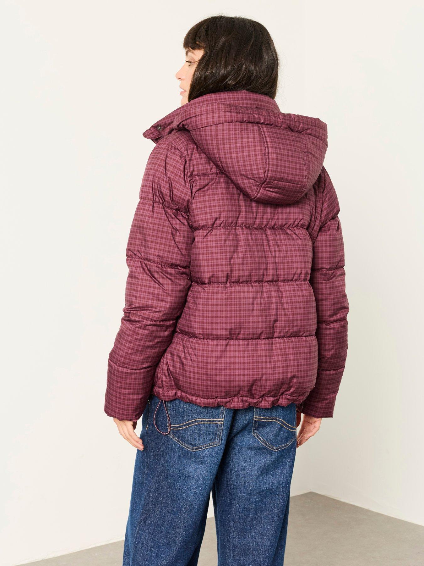 Image 2 of 6 of FatFace Short Puffer Plum