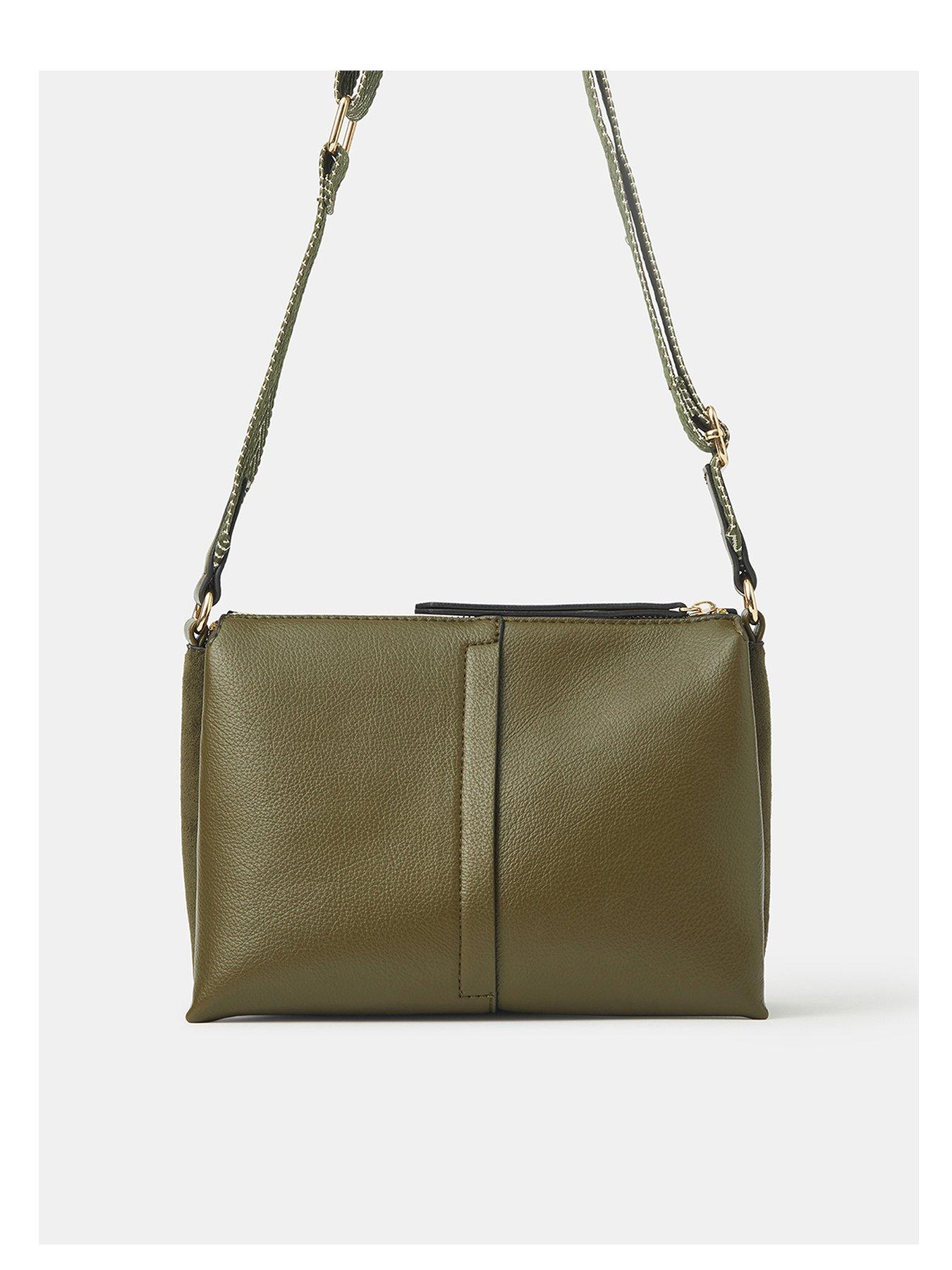 Accessorize Triple Gusset Zip Xbody Bag