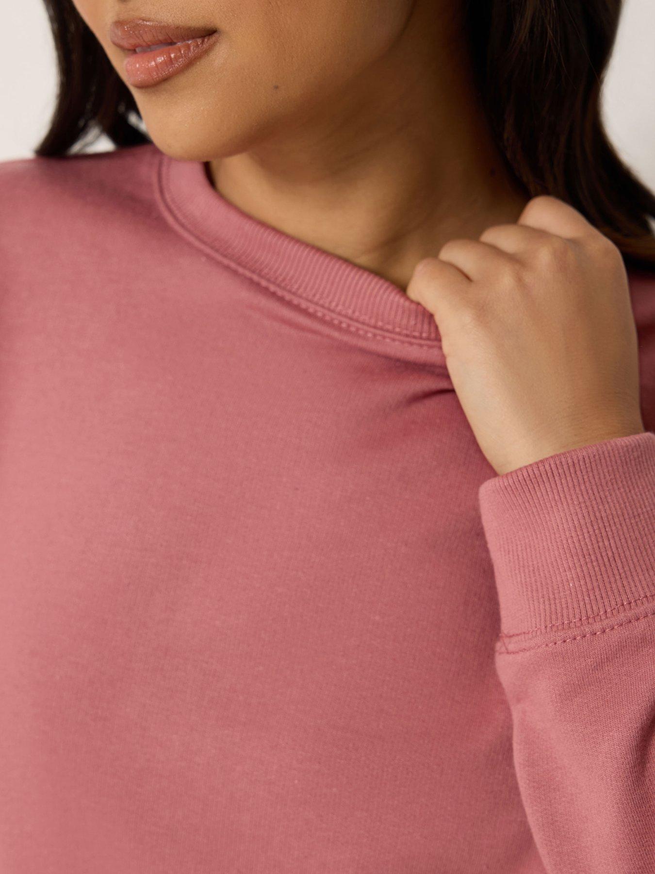 Image 4 of 4 of PixieGirl Petite Basic Sweatshirt - Pink