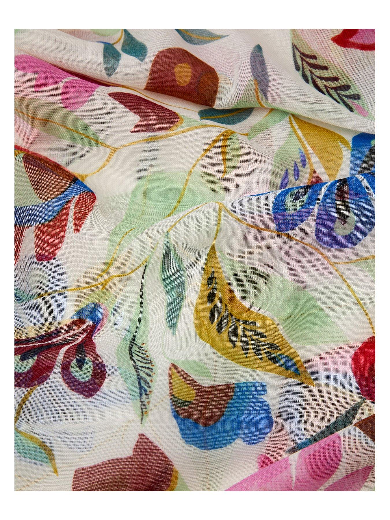Image 2 of 2 of Accessorize Women's Finola Floral Print Lightweight Scarf - Multi