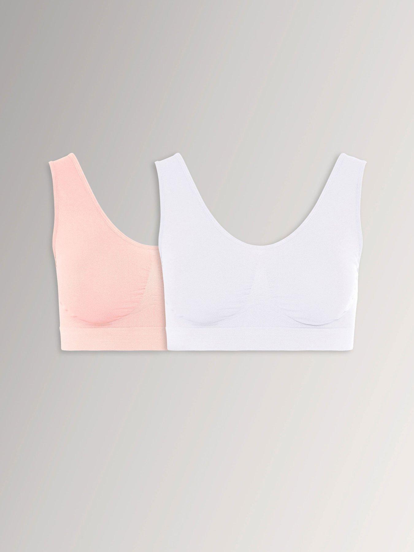 Image 1 of 4 of Yours Curve 2 Pack Seamless Padded Bralettes - Multi