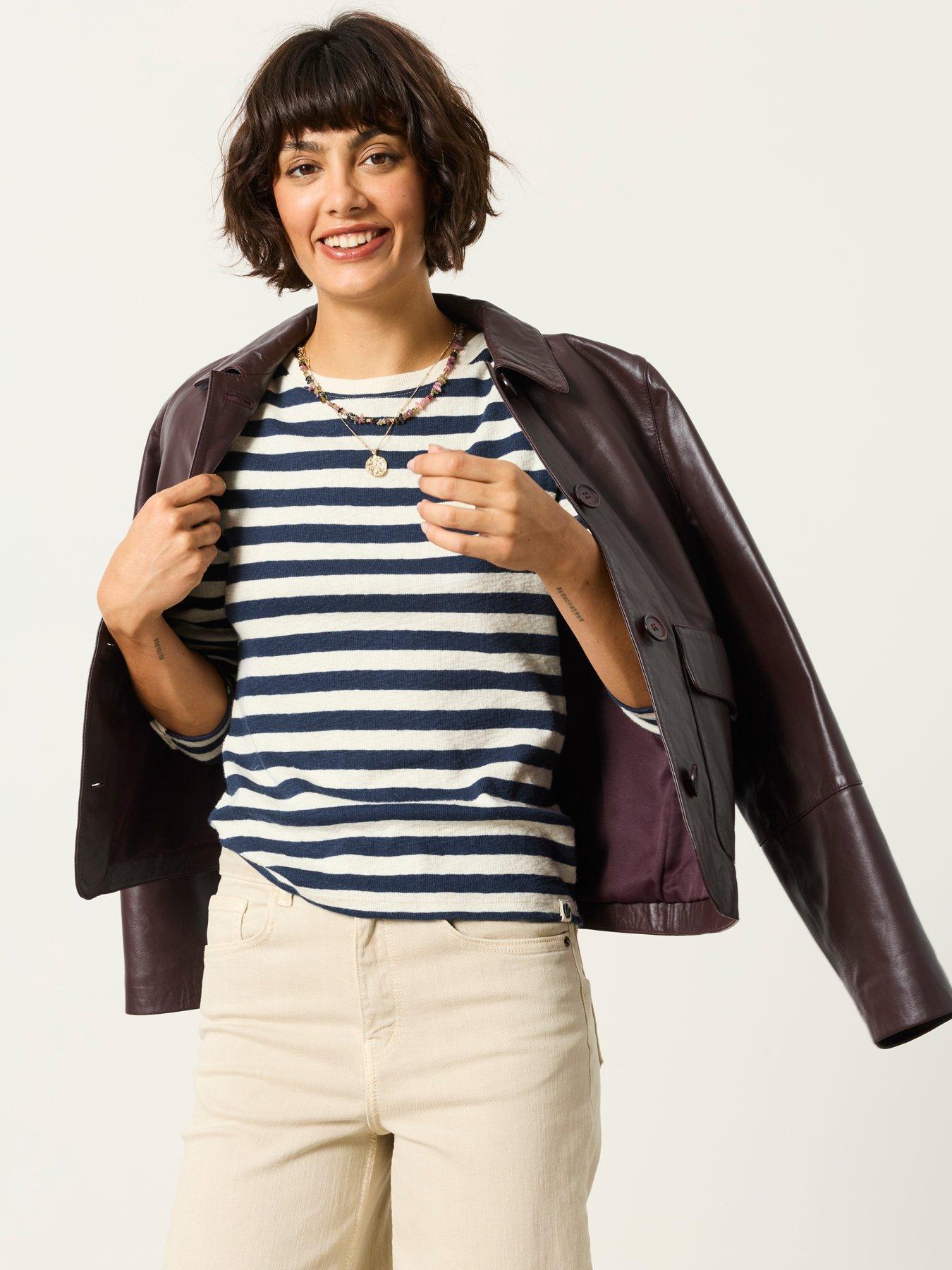Image 4 of 6 of FatFace Callie Ls Stripe Top