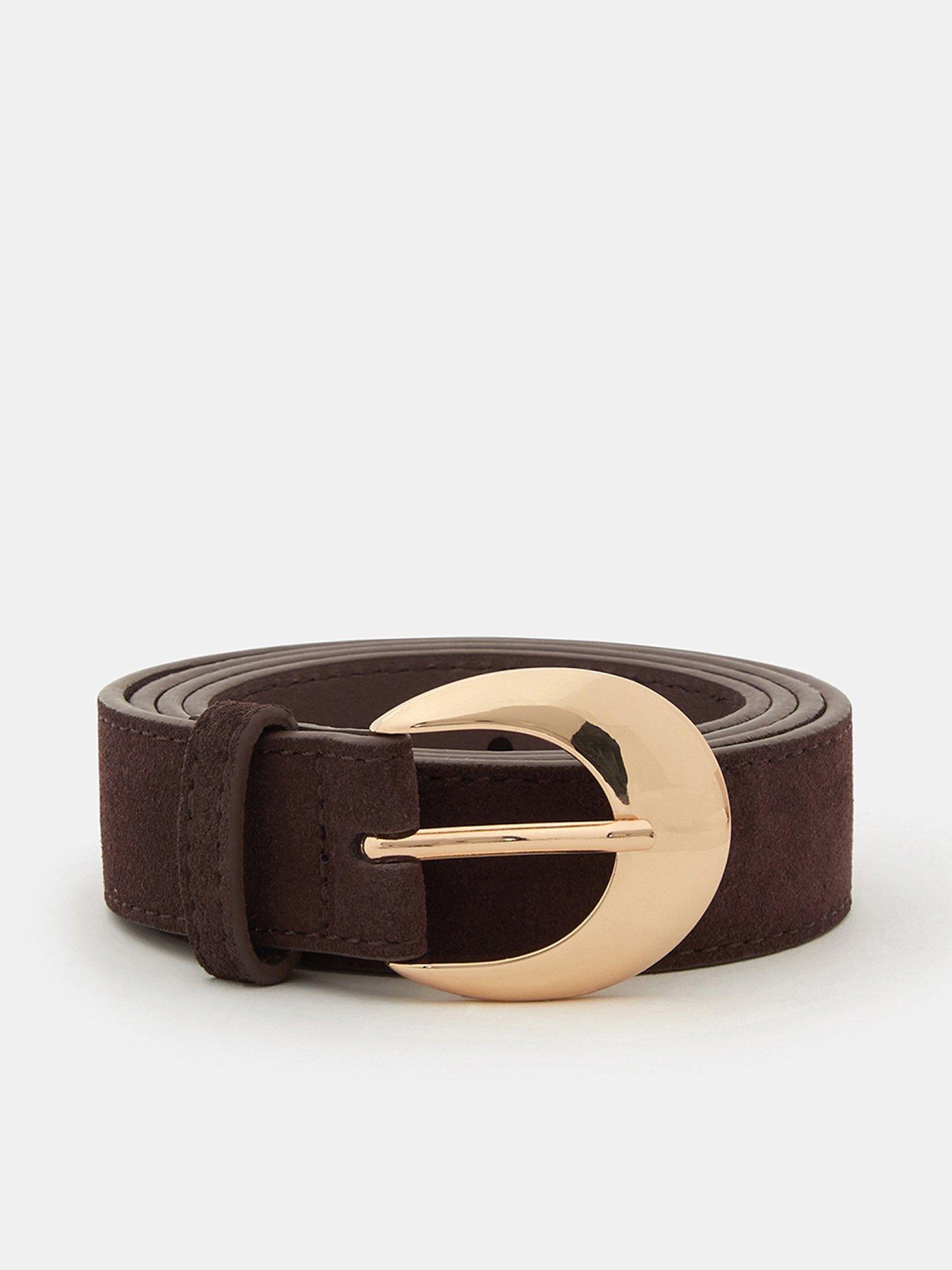 Monsoon Suede Belt - Brown