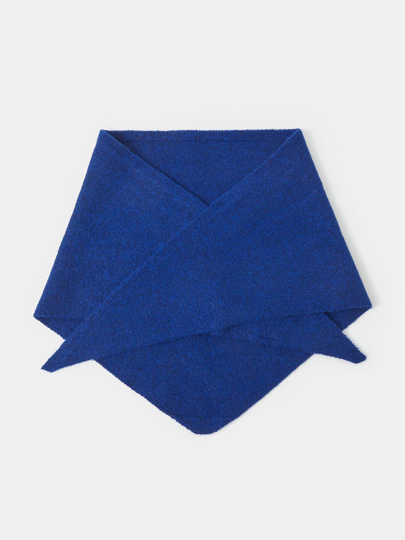 Image 1 of 2 of Accessorize Triangle Scarf Wrap - Blue