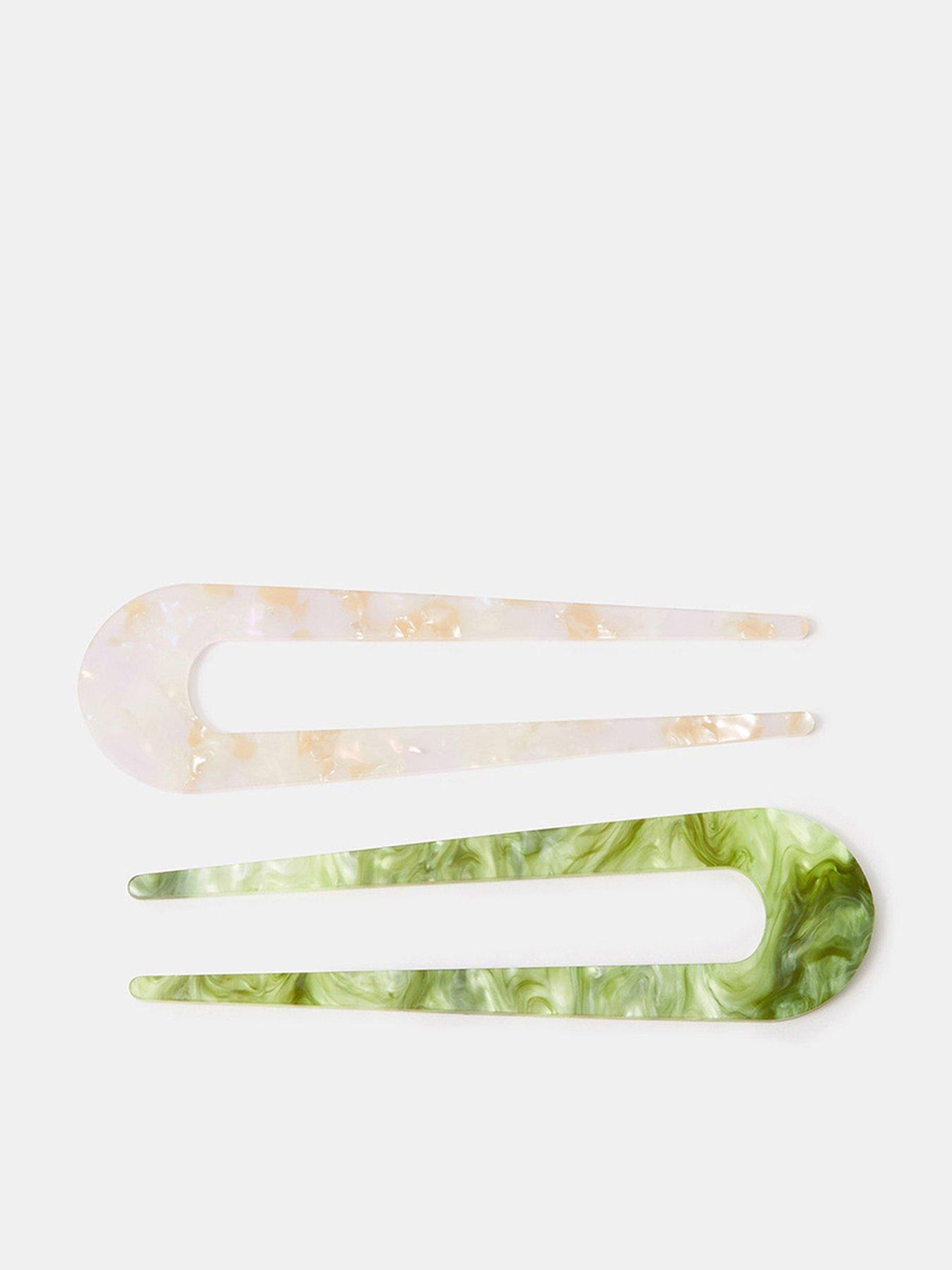 Accessorize Resin French Hair Pin Set 2 Pack - Multi