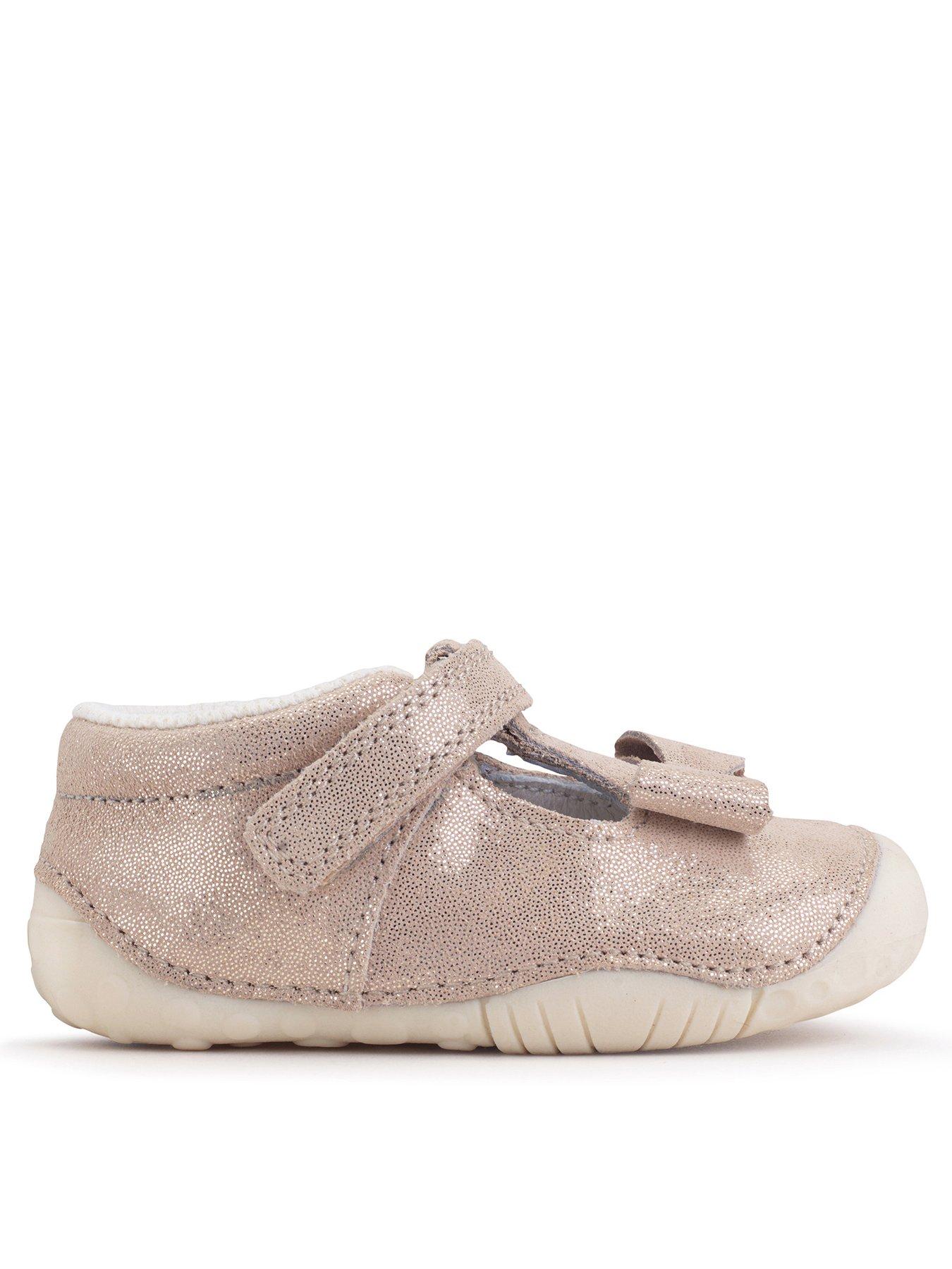 Start-rite WIGGLE - PALE GOLD GLITTER NUBUCK