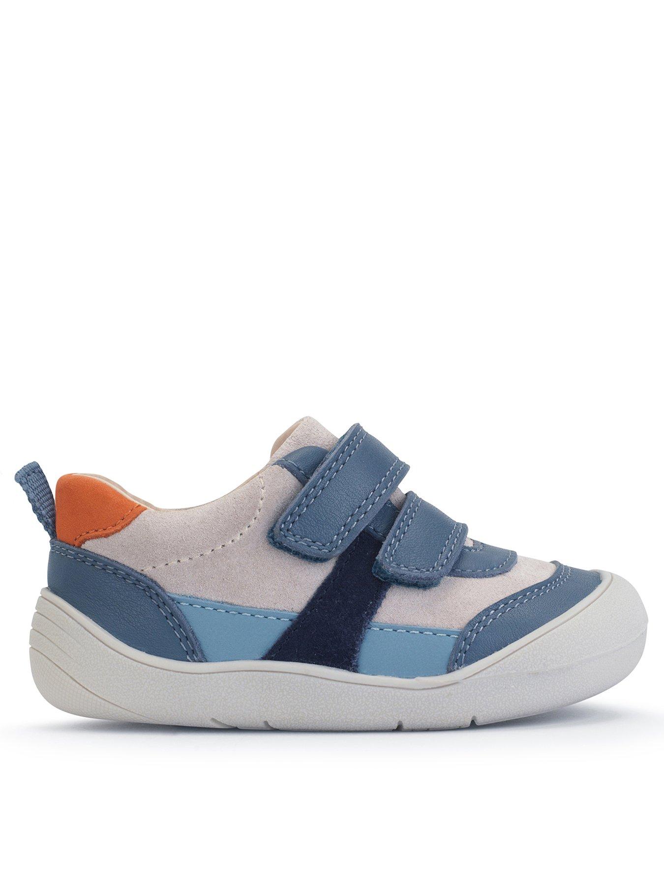 Start-rite Duel Denim Leather Trainers - Blue