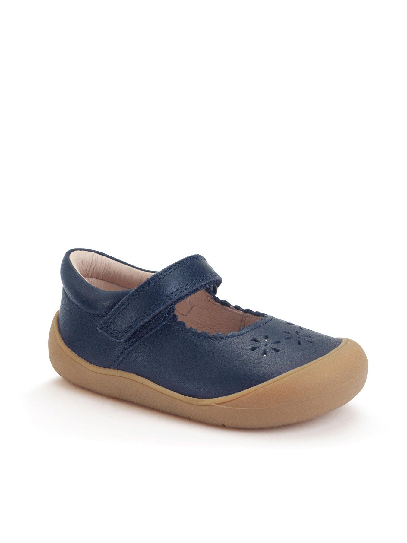 Image 6 of 6 of Start-rite EVA- NAVY LEATHER FLOWERS