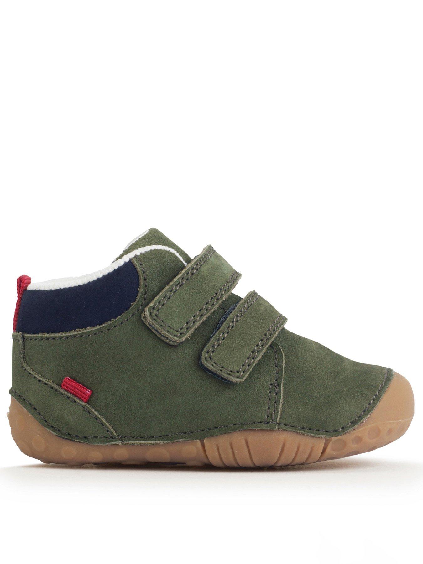 Start-rite Pip Khaki Nubuck Booties - Green