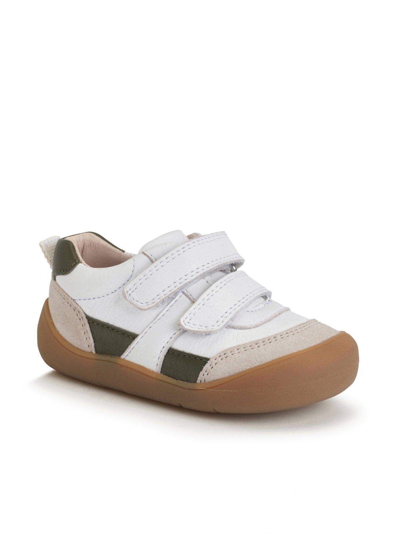 Image 6 of 6 of Start-rite Duel - White/khaki Leather