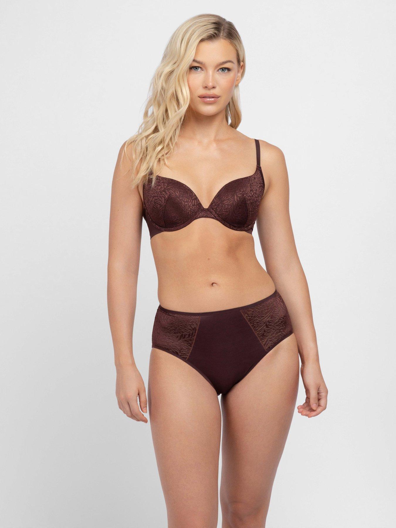 Image 2 of 5 of DORINA Wild Wild Sculpt Wired Padded Plunge Bra - Brown