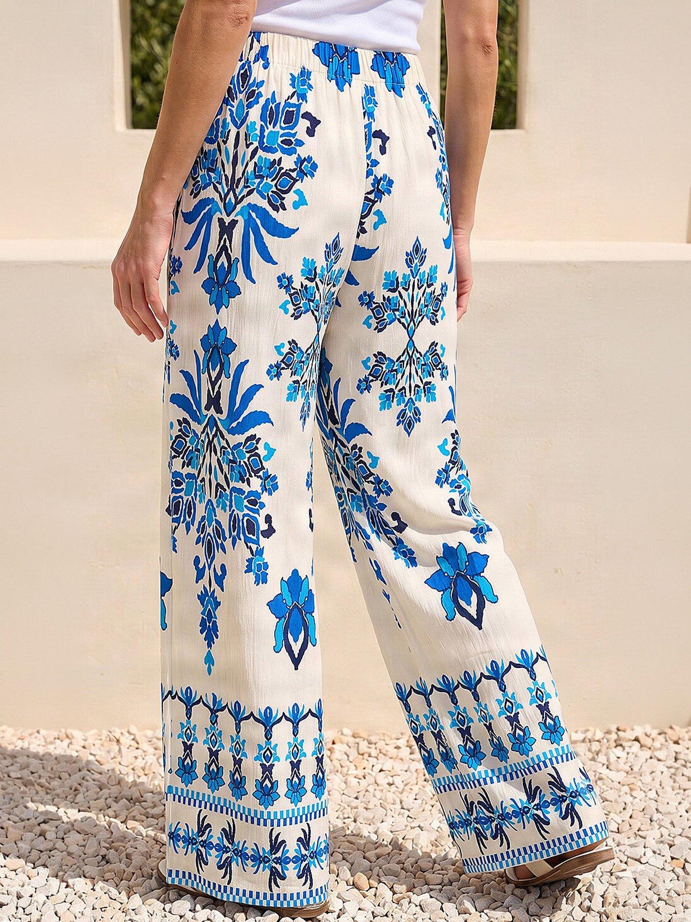 Image 3 of 4 of Roman Border Print Trousers
