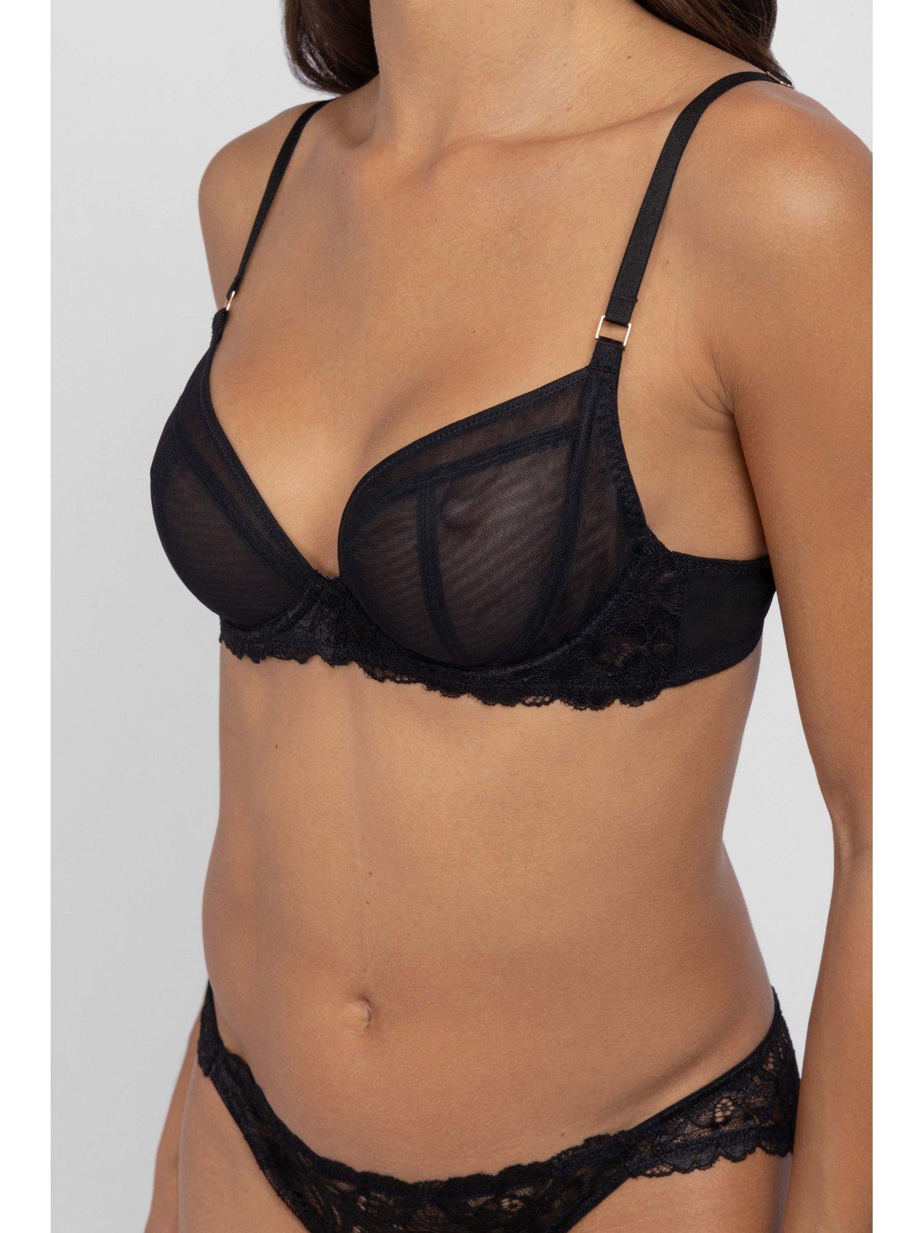 Image 4 of 6 of DORINA Emory Non Padded Plunge Bra - Red