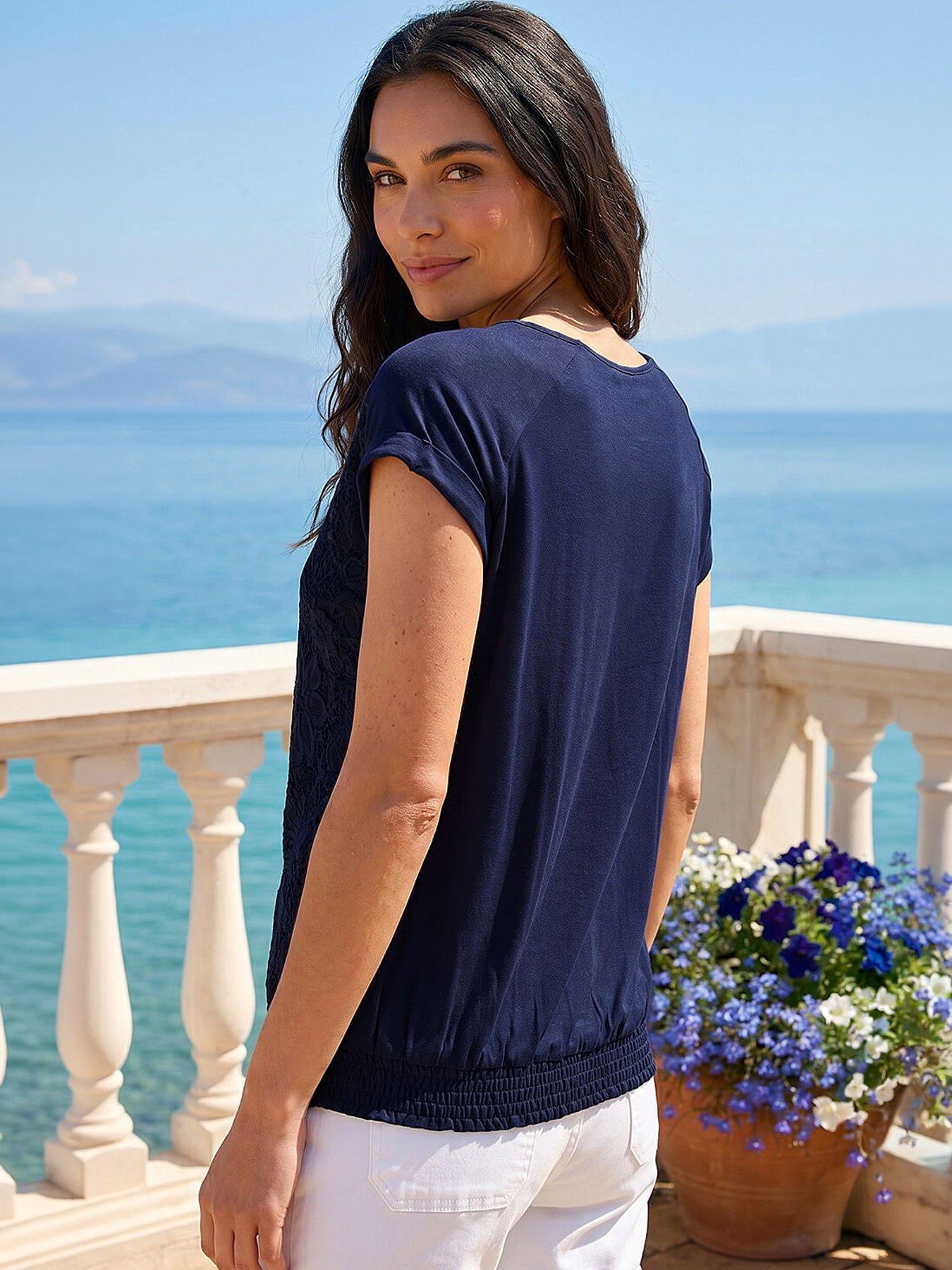 Image 3 of 4 of Roman Lace Front Top