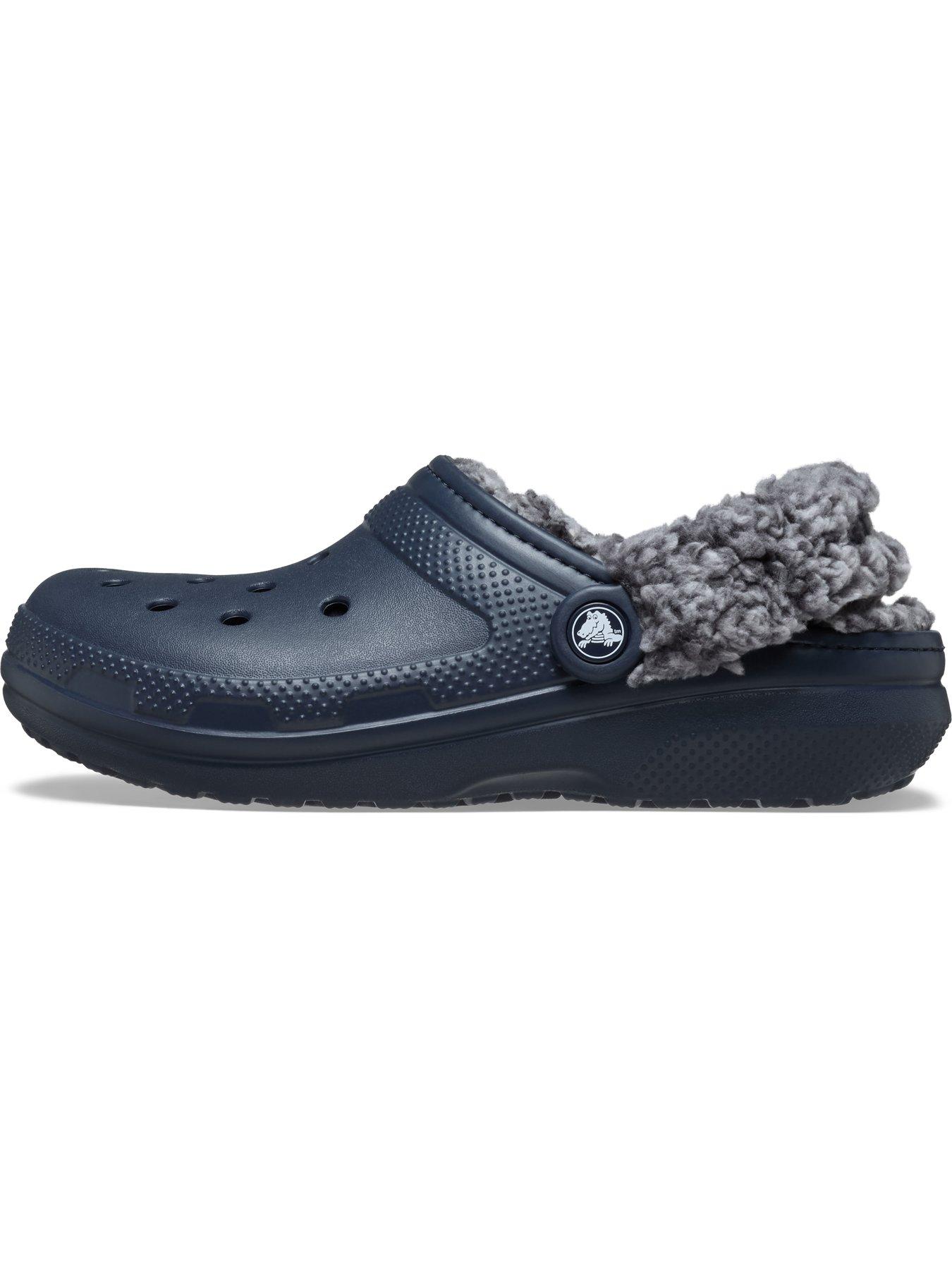 Image 7 of 7 of Crocs Mens Classic Fleece Lined Clog - Navy