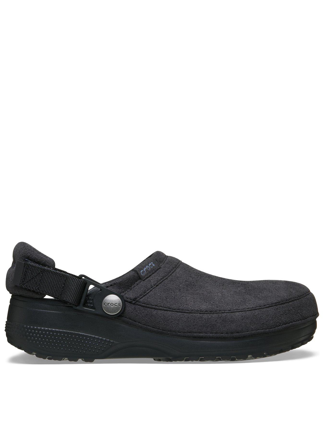 Crocs Crocs Classic Crafted Vegan Suede Clog Sandal - Black
