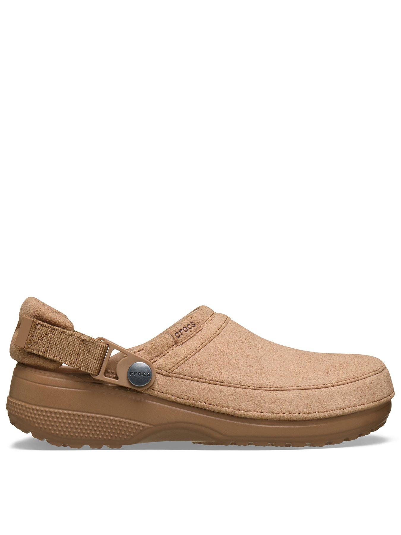 Crocs Classic Crafted Vegan Suede Clog Sandal - Brown
