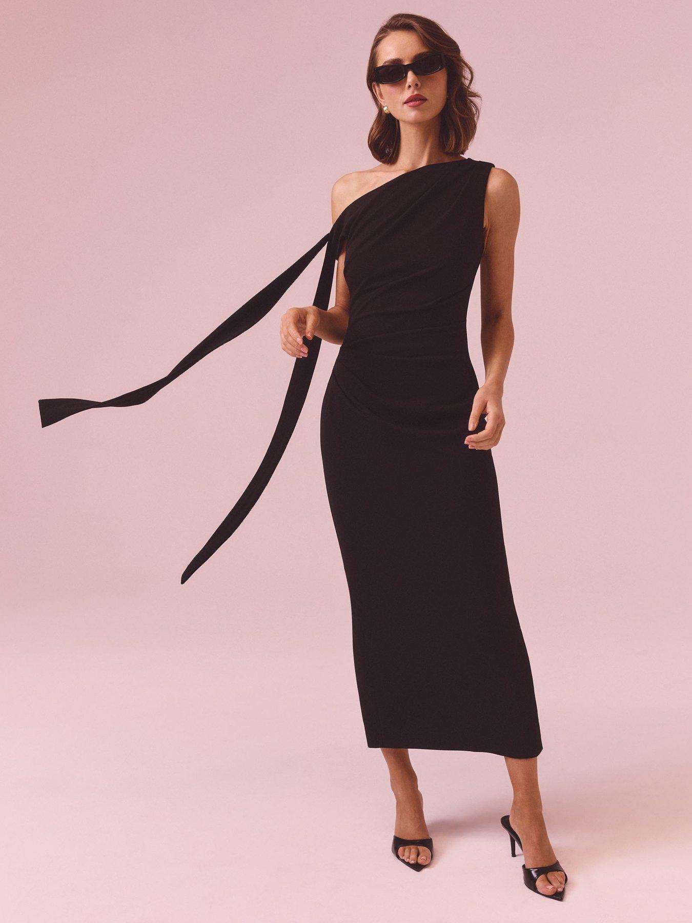 Image 3 of 7 of Curaae Anaelle Midaxi Dress - Black